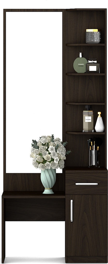 Magnum Dresser with Mirror in Urban Walnut Colour