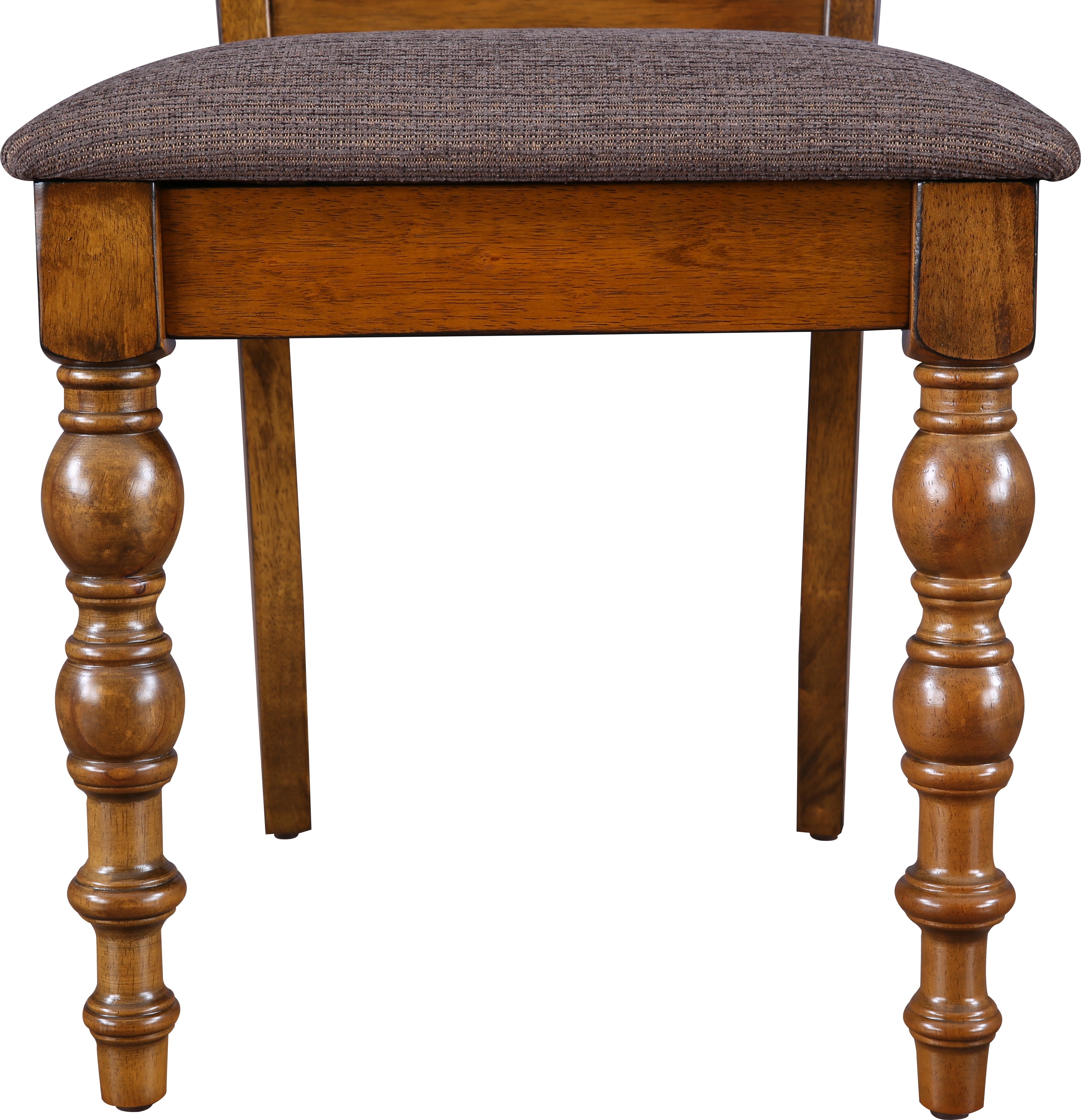 Tobago Solidwood Dining Chair Set of 2 in Antique Walnut Colour