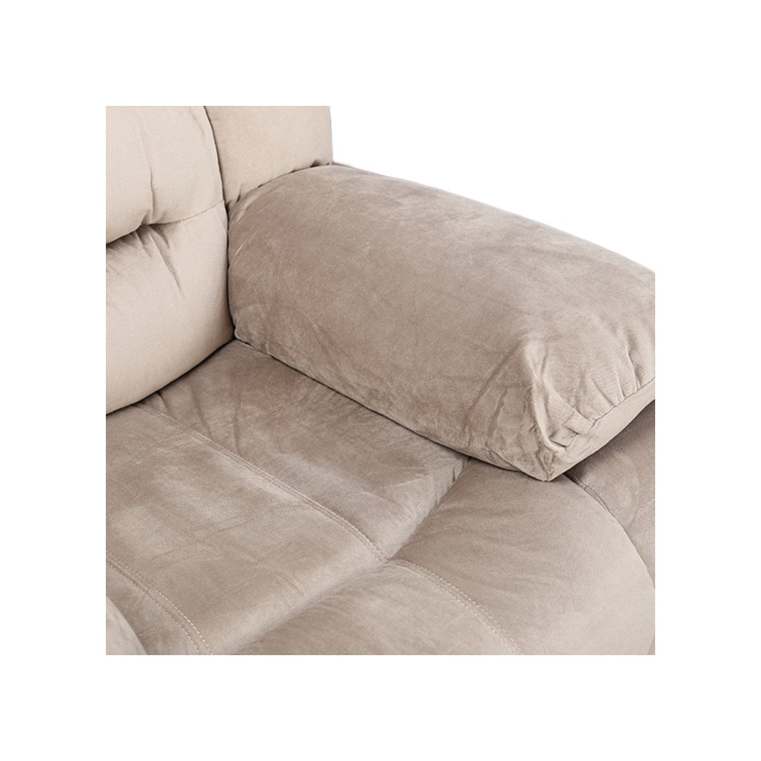 Bradford Fabric Single Seater Recliner in Beige Colour