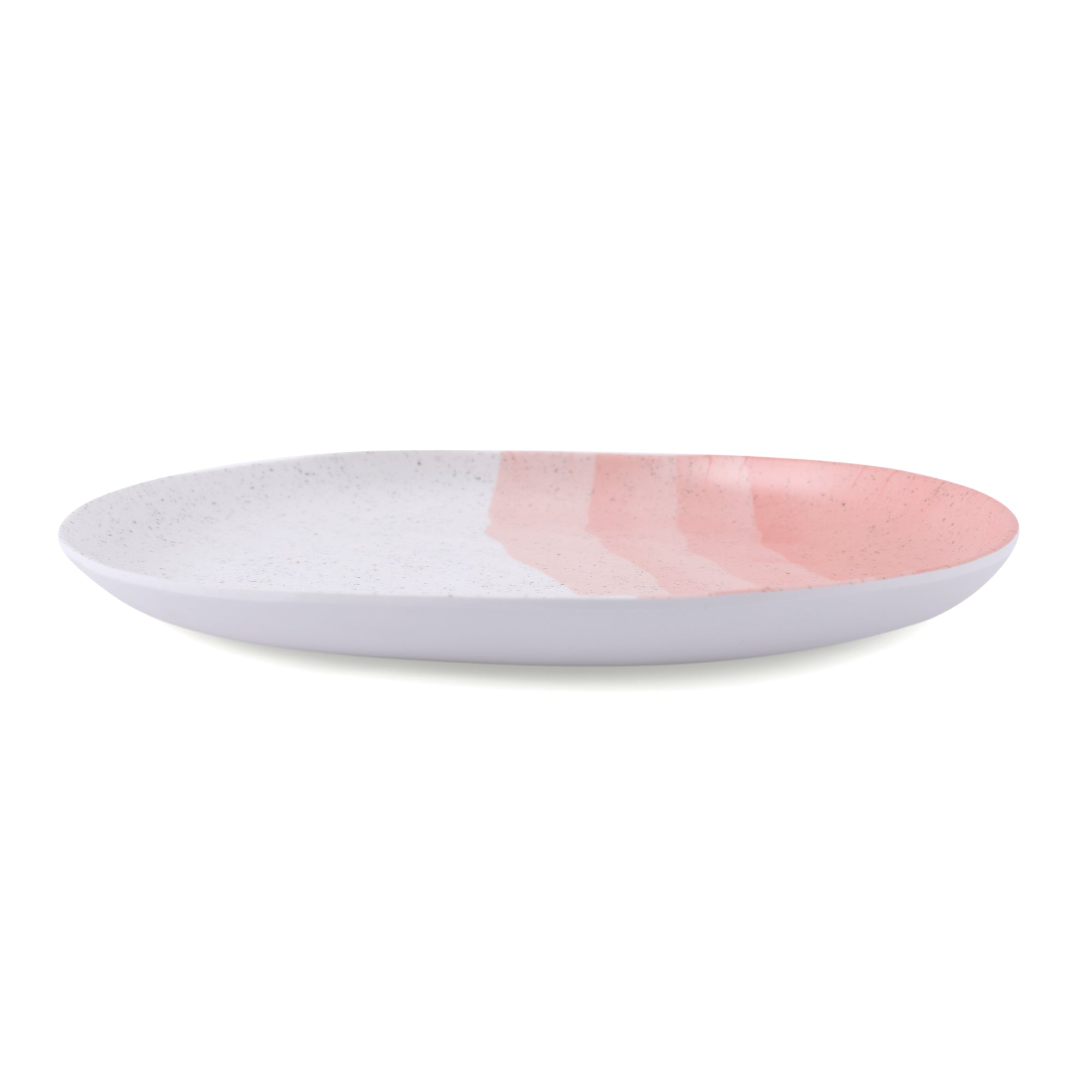Emilia Melamine Speckles Dinner Plate in Pink Colour