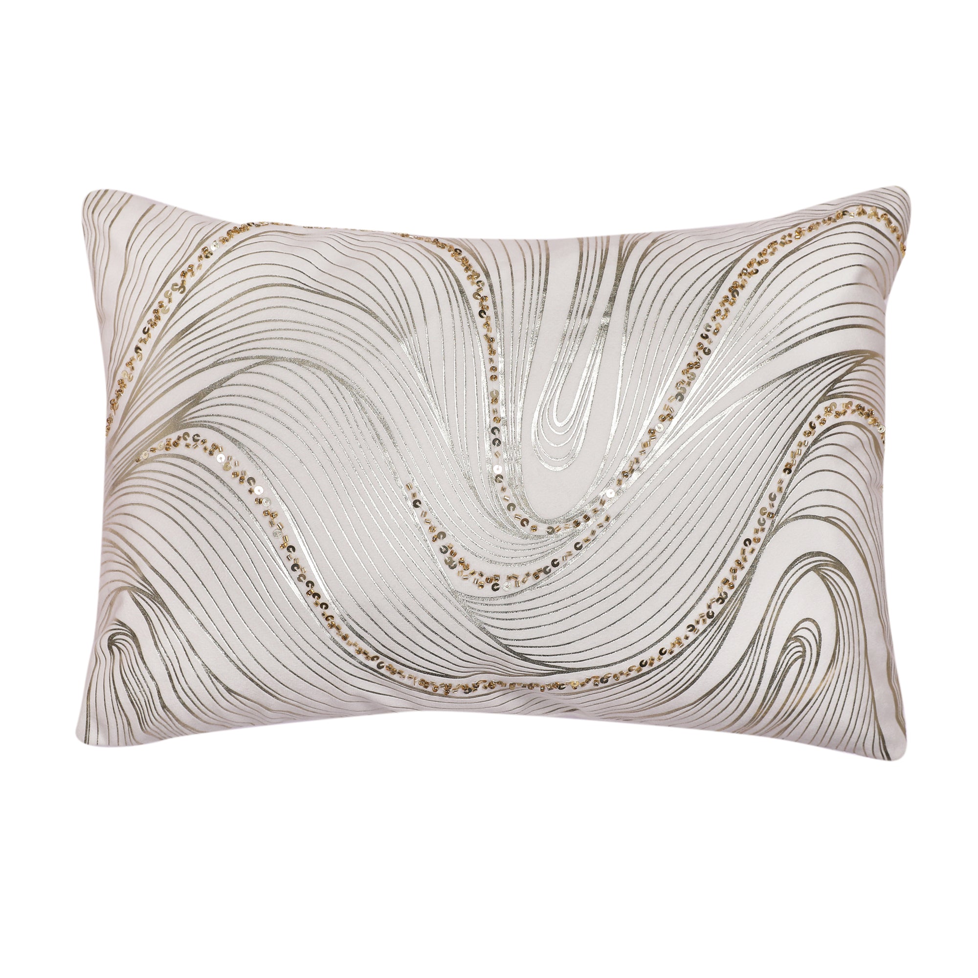 Swarna Cushion Cover White, 30x50cm