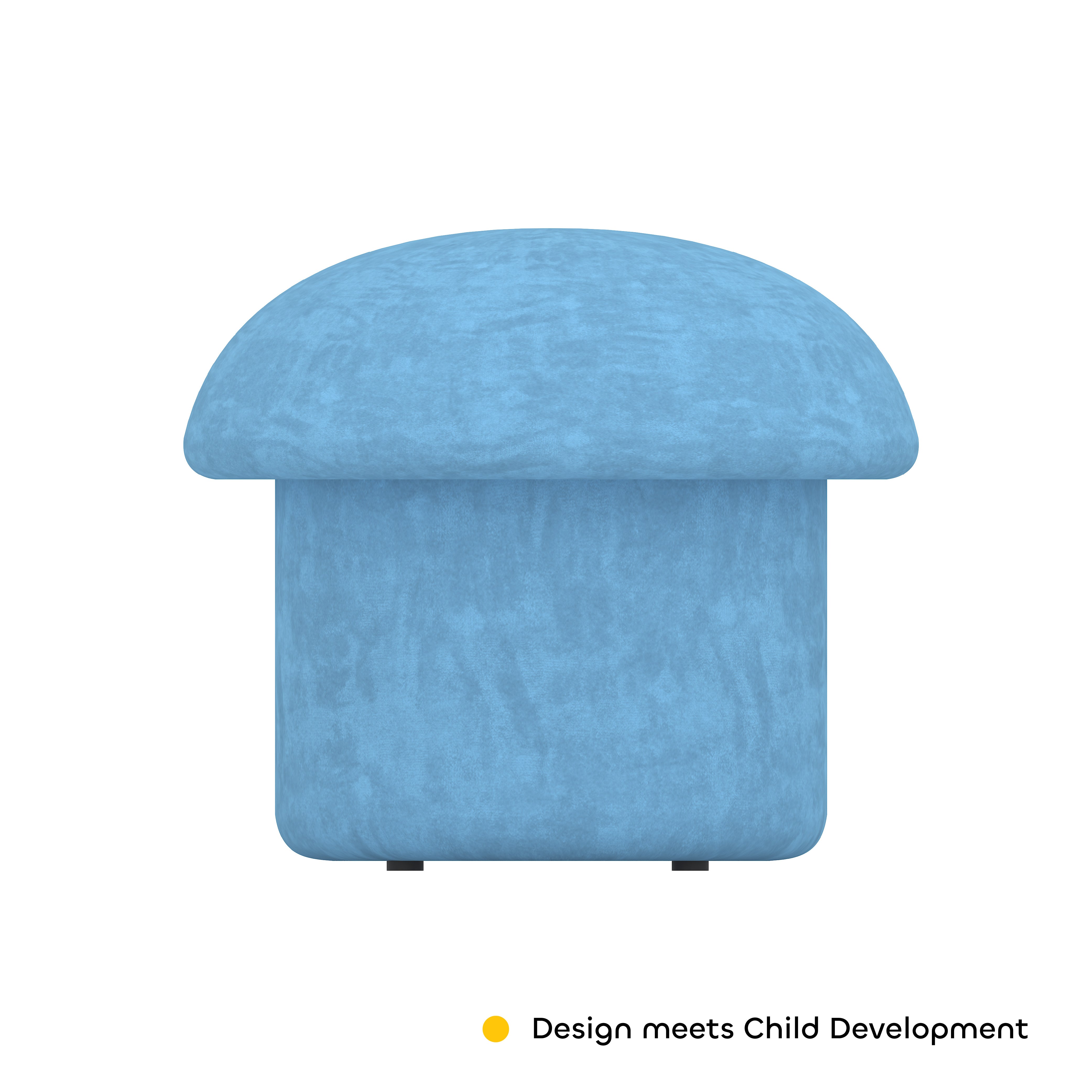 Mushroom Stool With Storage in Galaxy Blue Colour