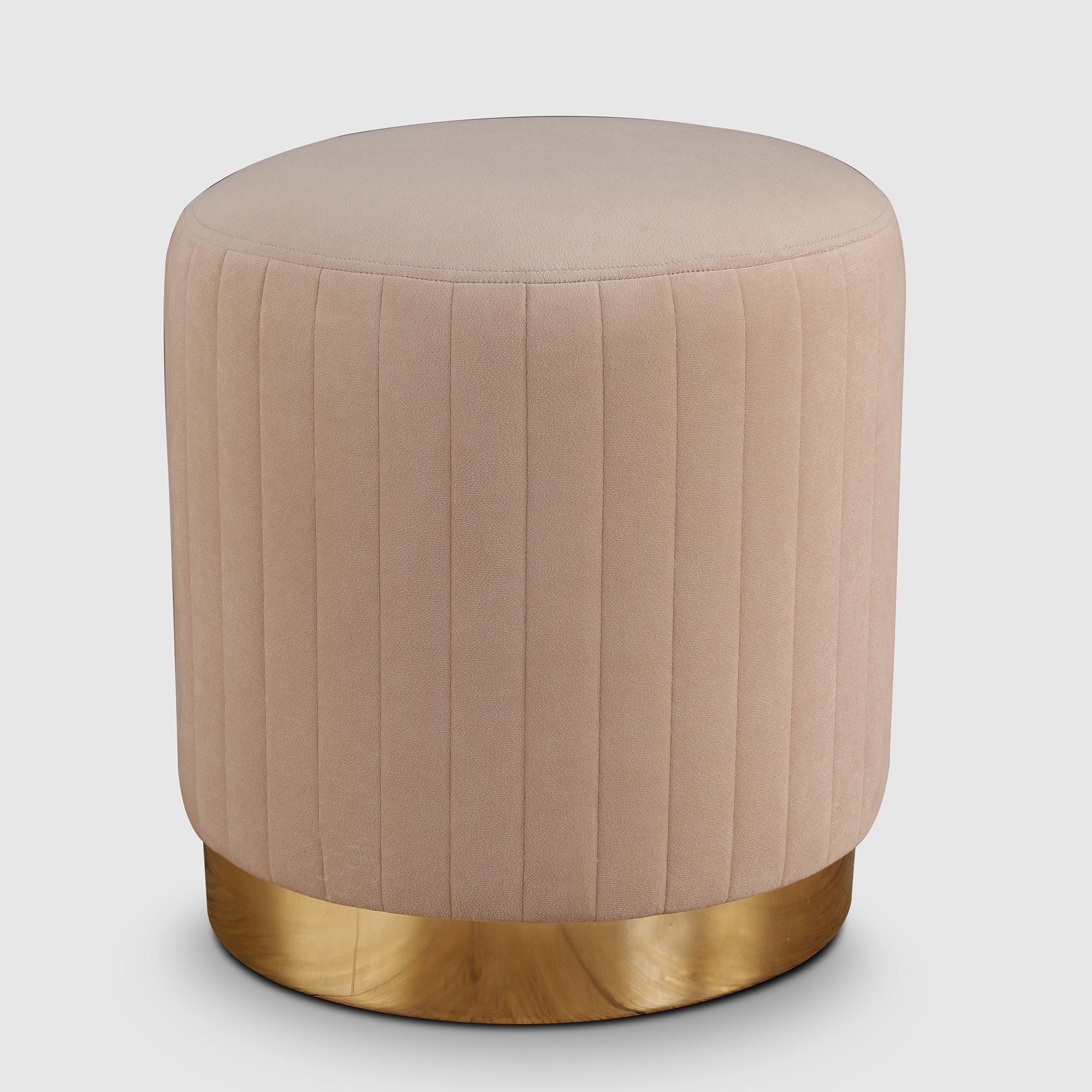 Francesca Fabric Ottomans in Beige Colour