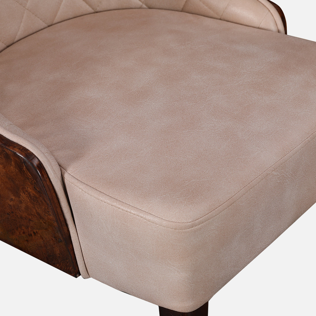 Delphine Dining Chair Set of 2 in Walnut Colour