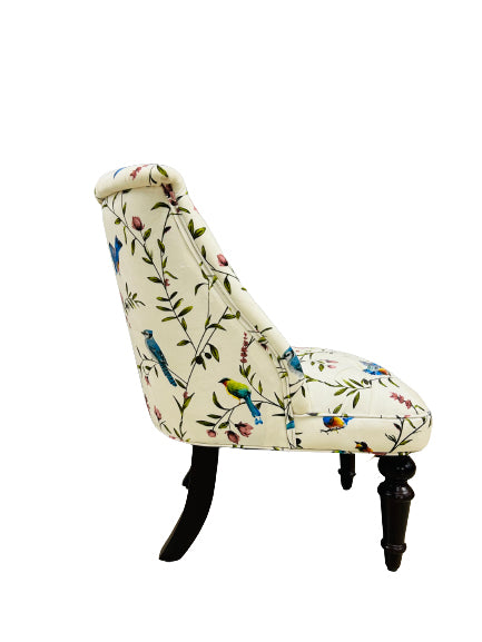 Seine Fabric Accent Chair in Beige Colour