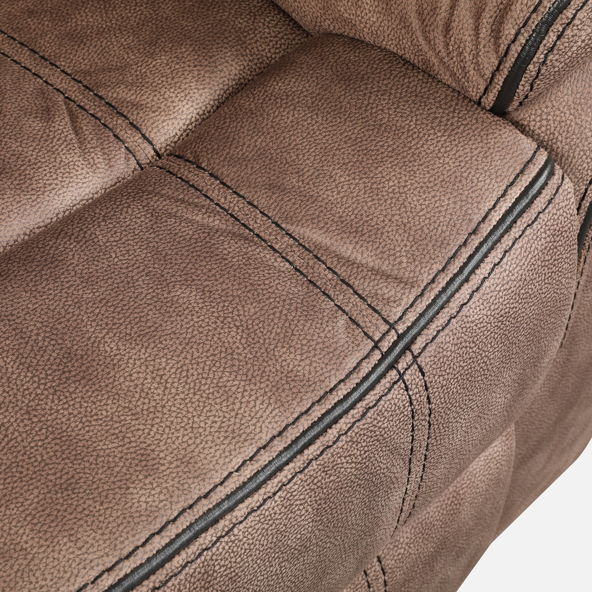 Enfield Fabric 1 Seater Rocker Recliner in Brown Colour