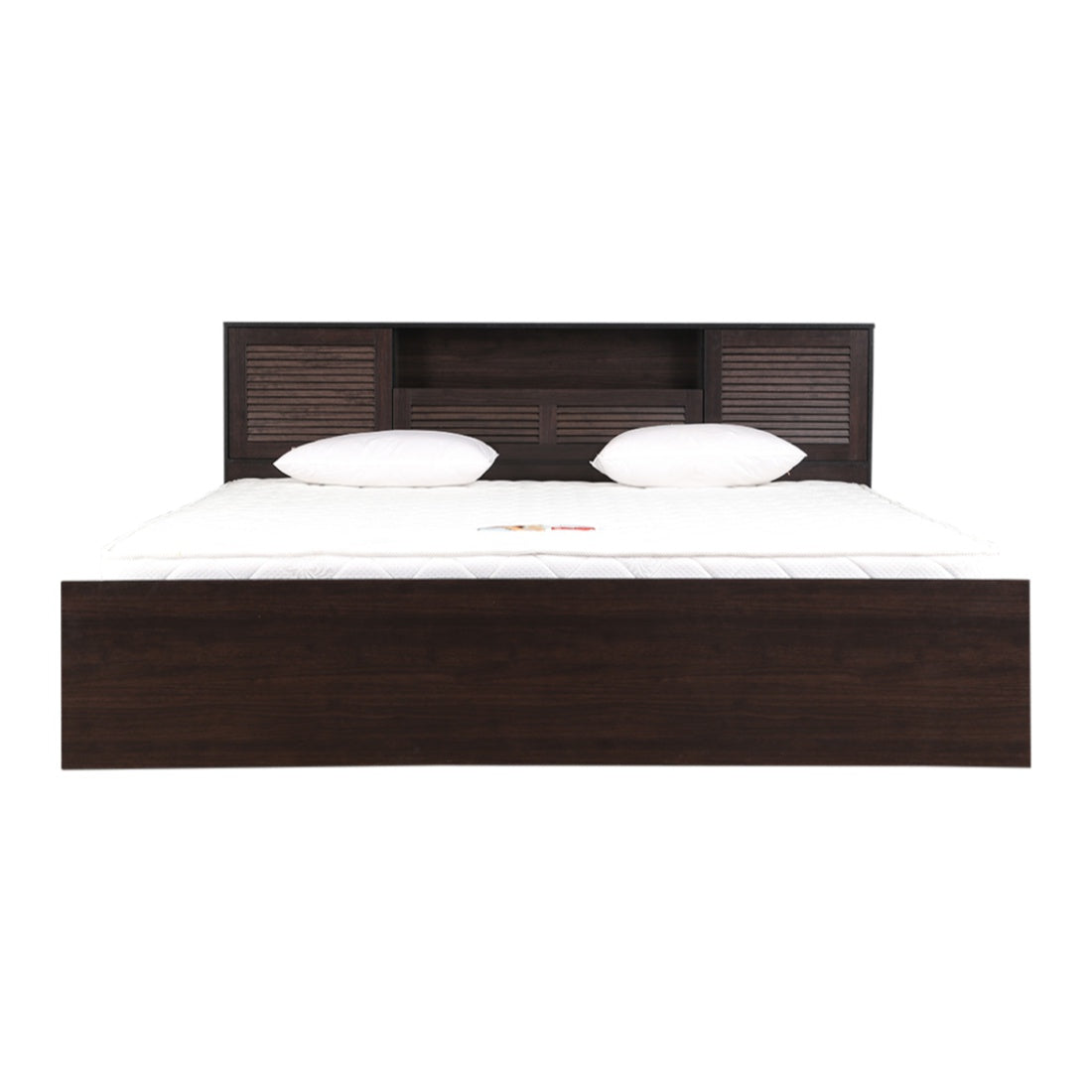 Bolton Queen bed with Hydraulic storage in Wenge Colour