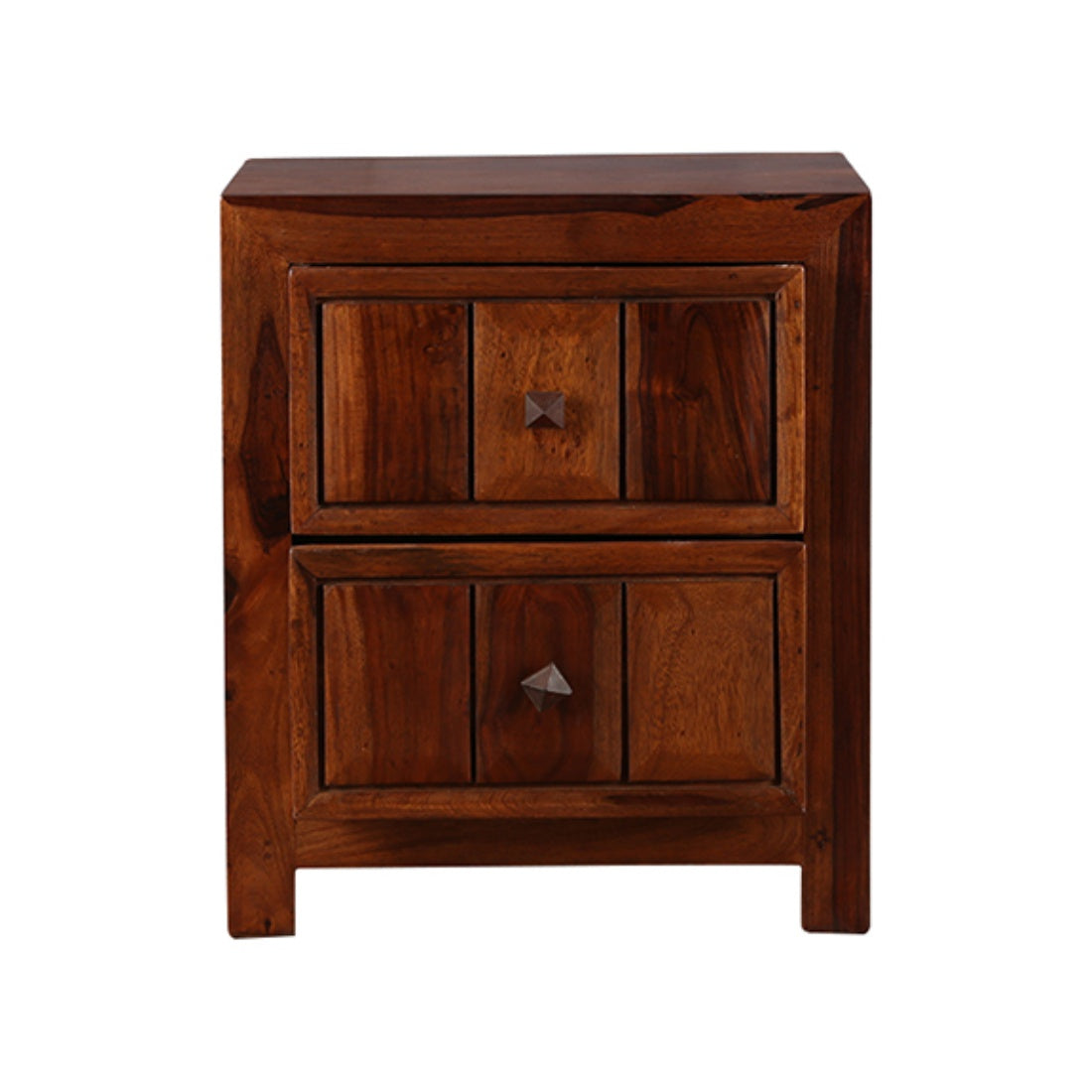 Woodrow Sheesham Wood(Rosewood) Night Stand in Honey Colour