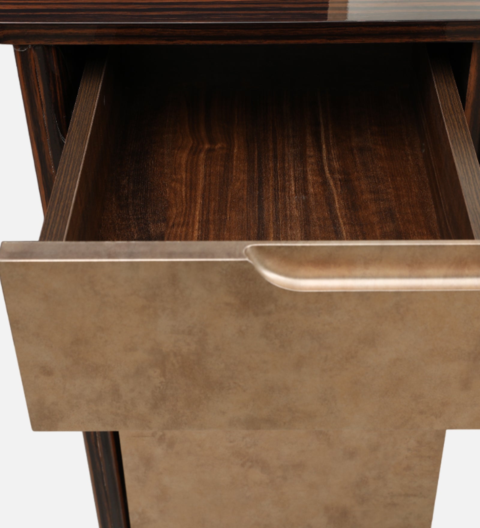 Arabella Dresser With Mirror in Matt Gold Colour