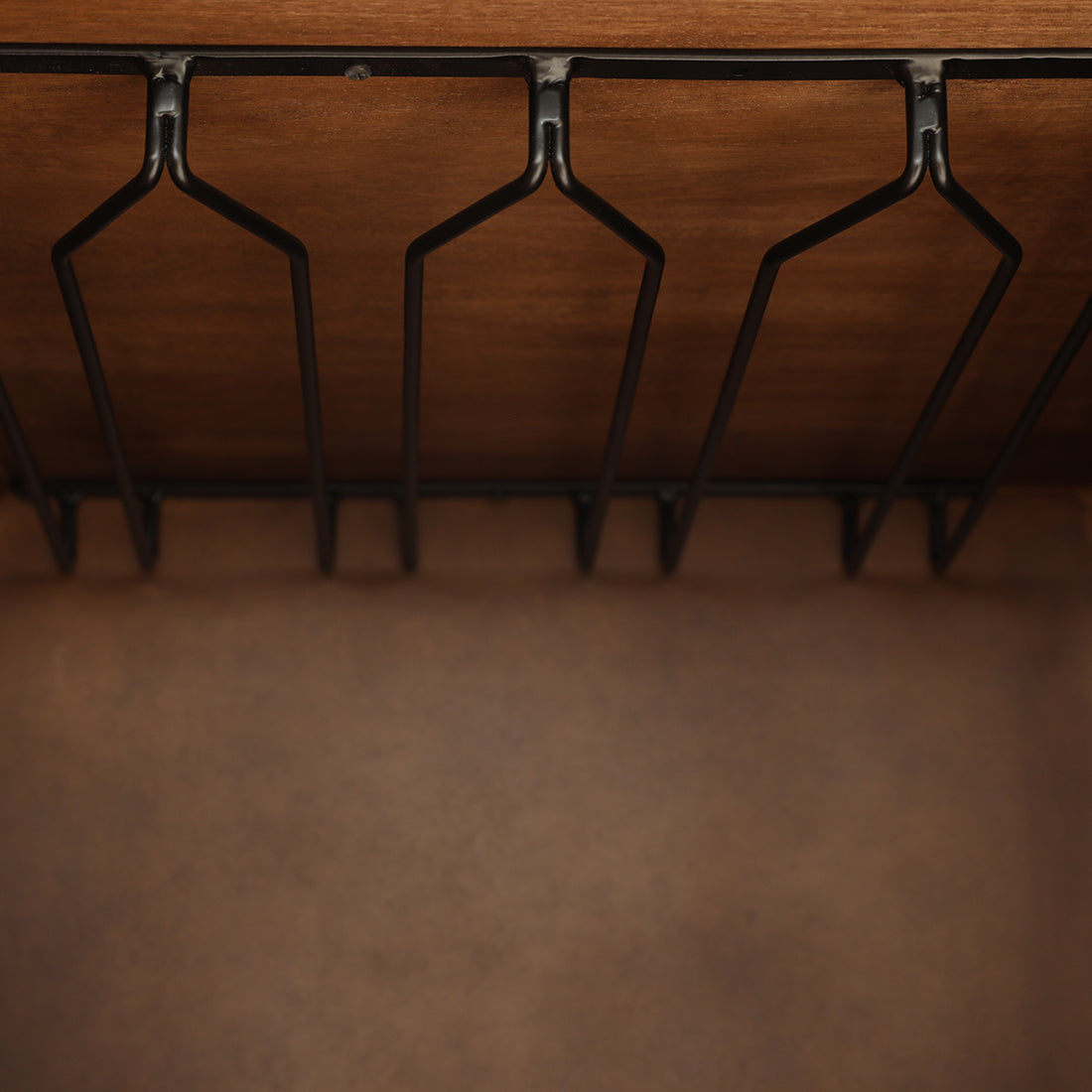 Isak Solidwood Bar Unit in Walnut Colour