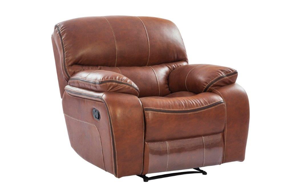 Tigris Leatherette Single Seater Recliner in Brown Colour