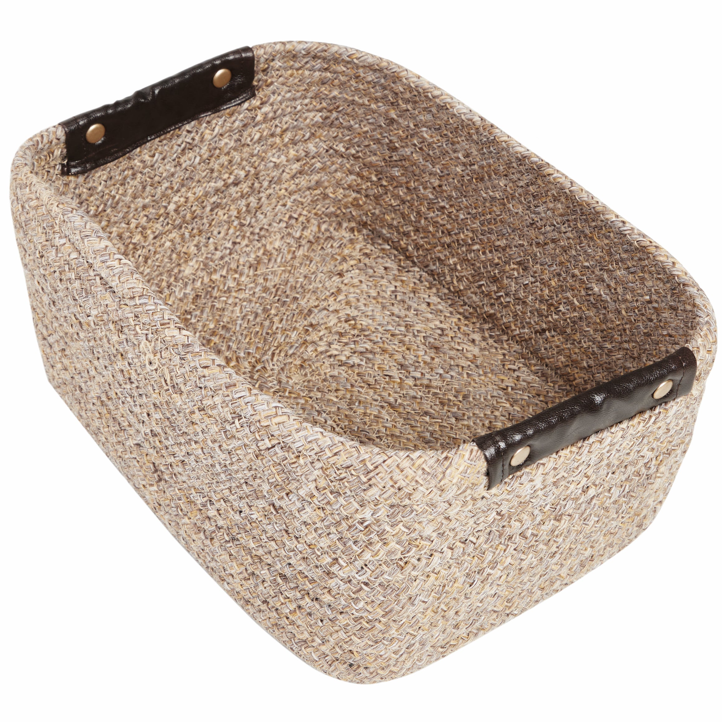 Kenso Polypropylene Organizer Basket Large in Beige Colour by Living Essence