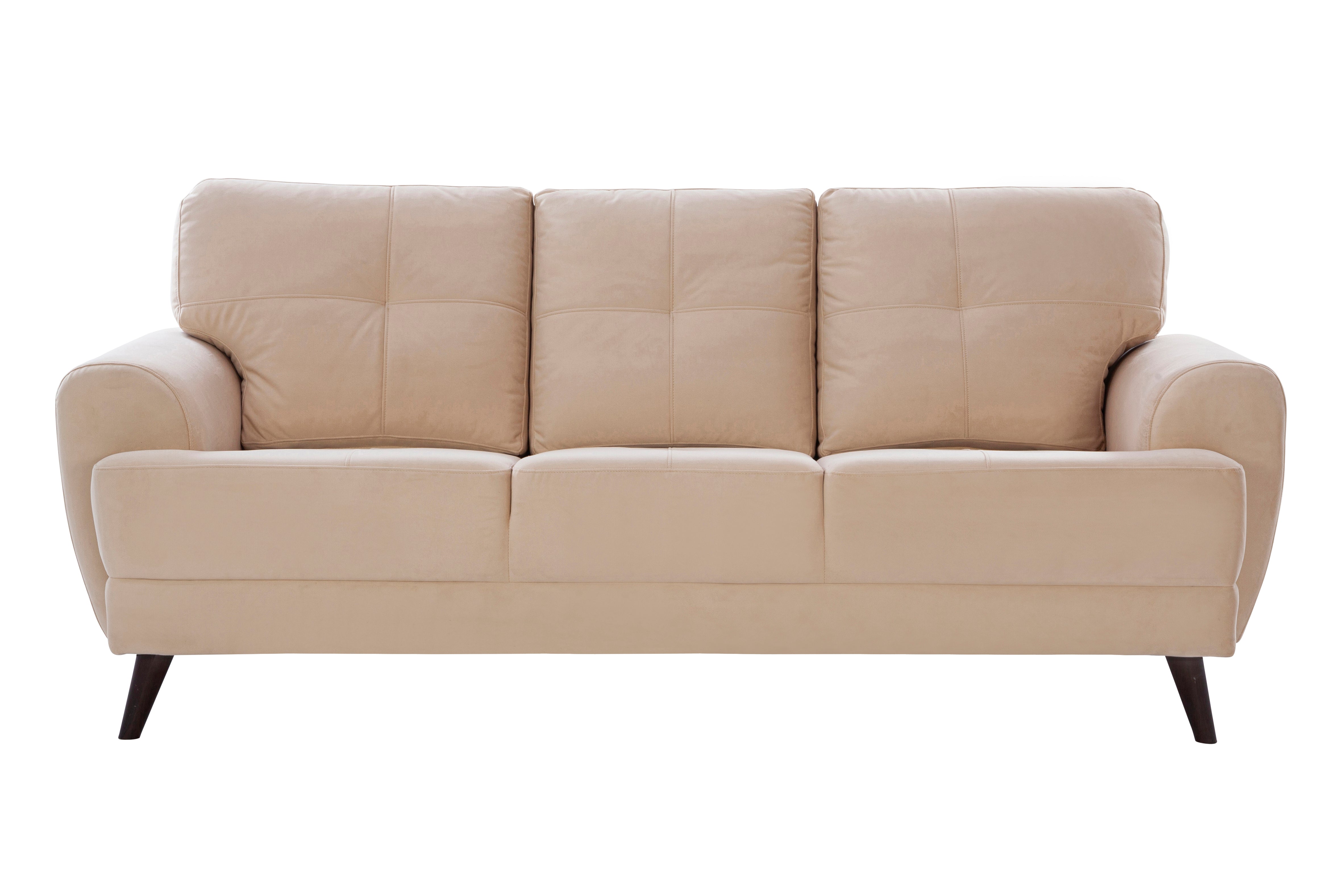Riga Fabric 3 Seater Sofa in Beige Colour