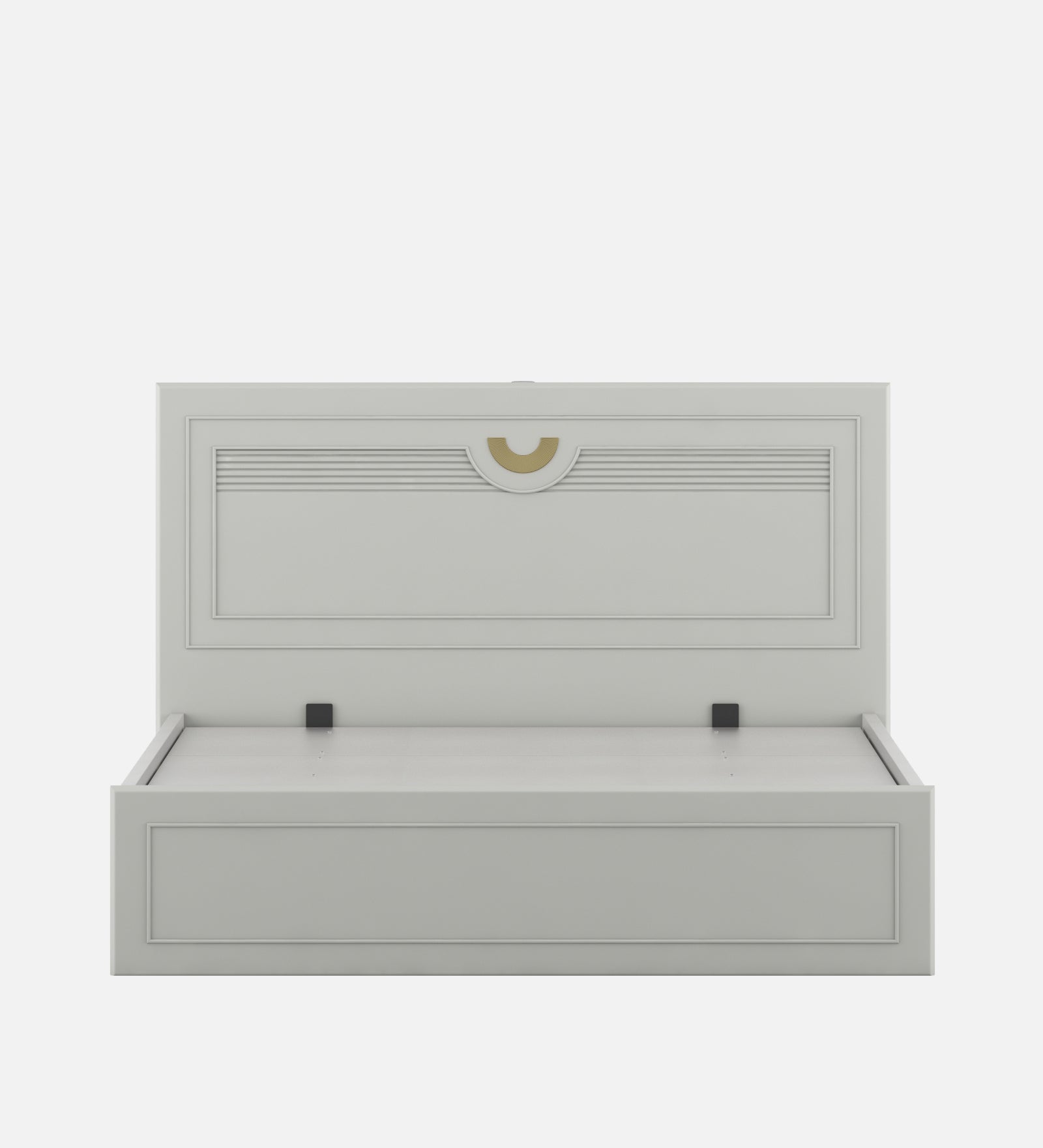 Akira Queen Bed With Full Hydraulic Storage Pumic Grey