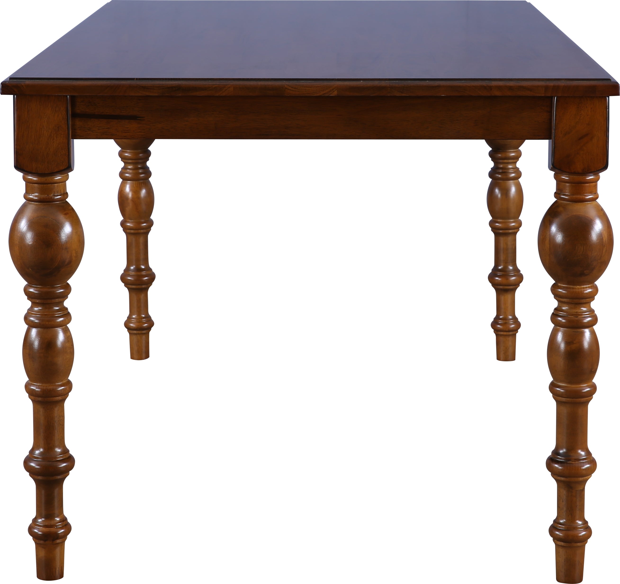 Tobago Solidwood 6 Seater Dining Table in Antique Walnut Colour