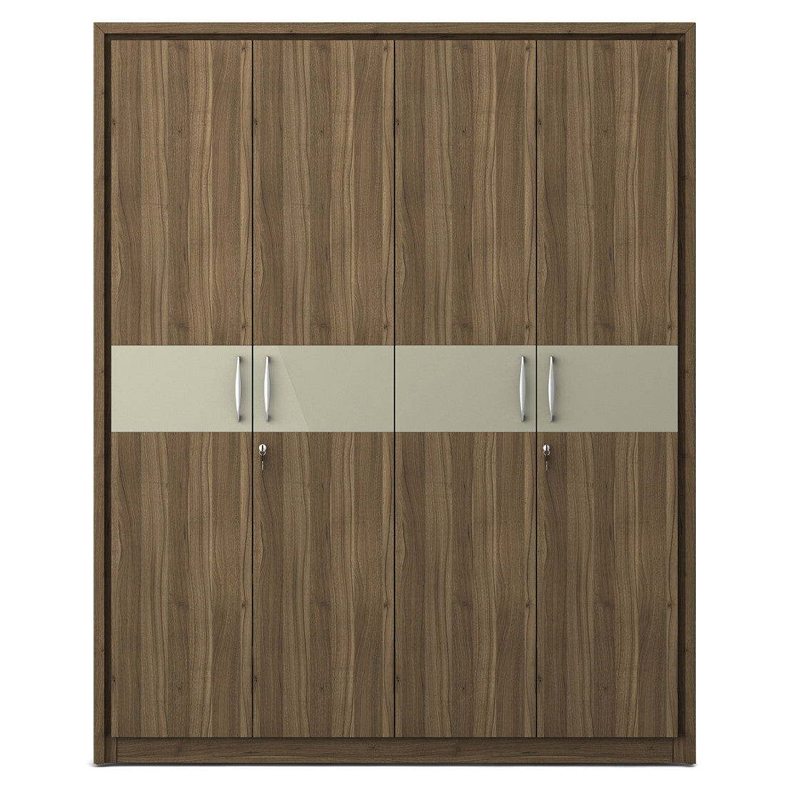 Petra  Four Door Wardrobe in White Colour