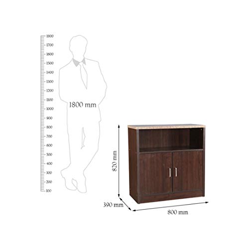Murano Engineered Wood Small Storage Sideboard in Wenge Colour