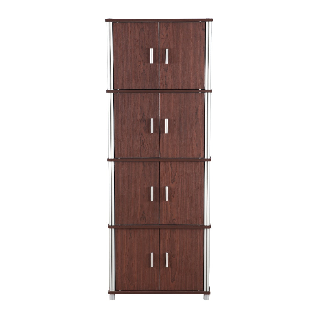 Jacob Engineered Wood Multipurpose Cabinet in Cherry Brown Colour