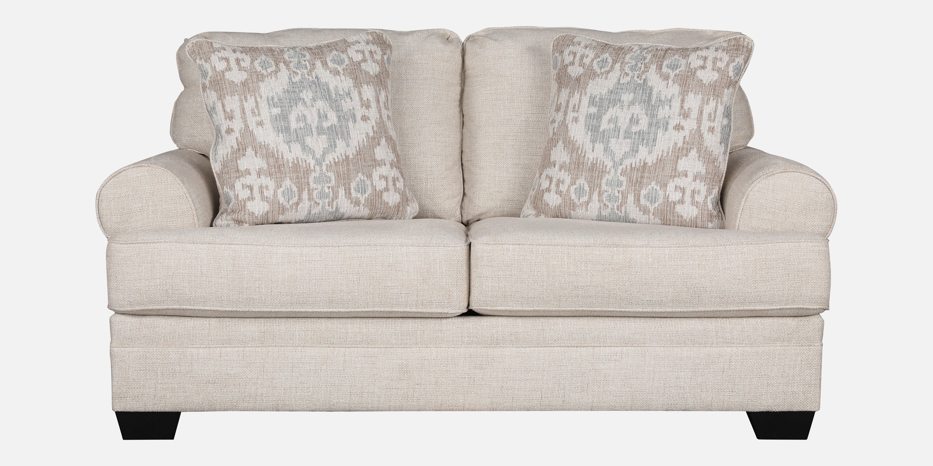 Thames Fabric Two Seater Sofa in Beige Colour