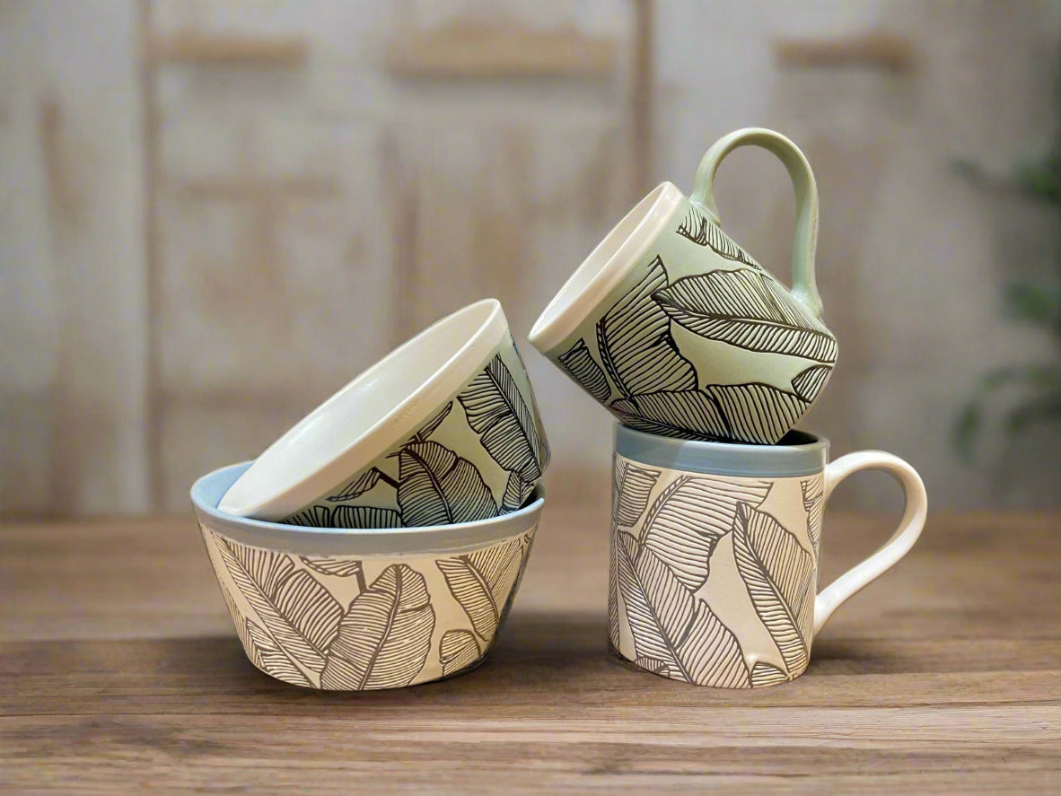 Living Essence Stoneware Breakfast Set Combo