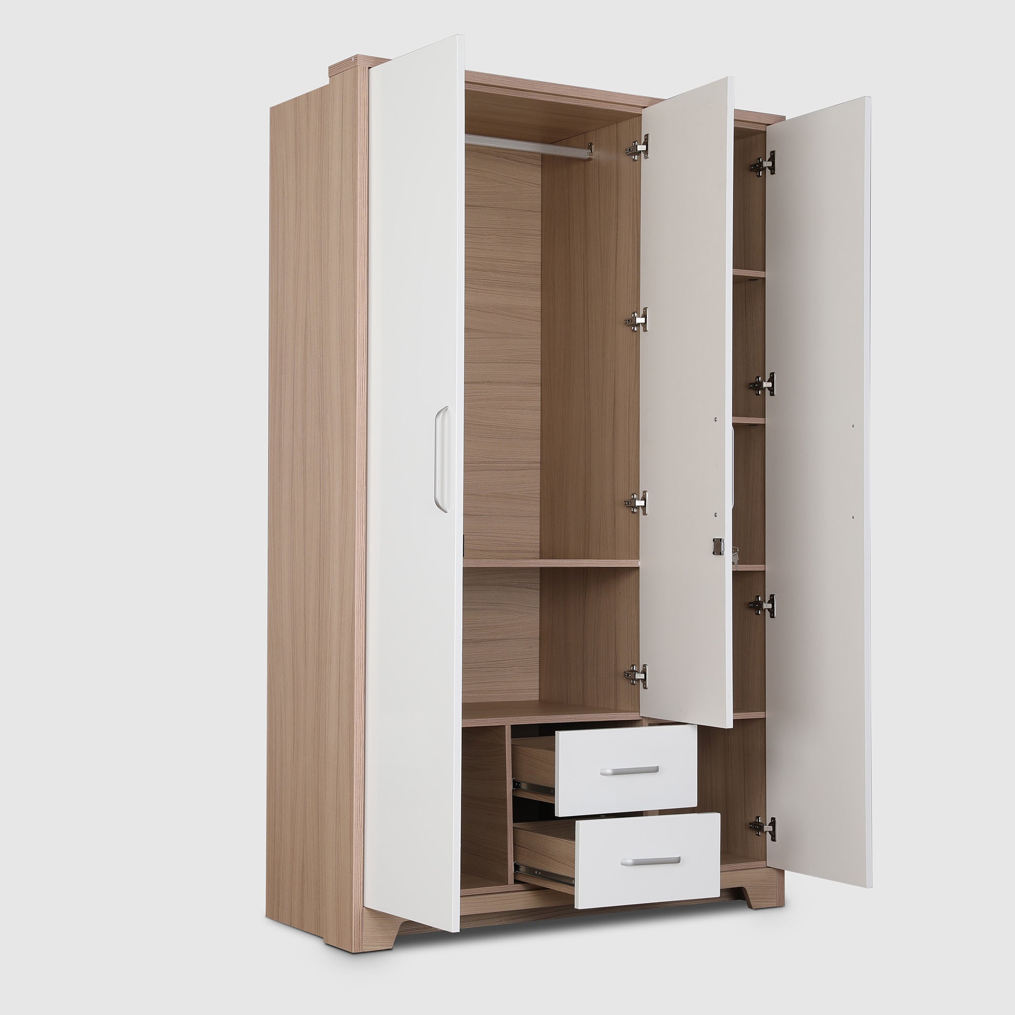 Ambra  Three Door Wardrobe in Oak Colour