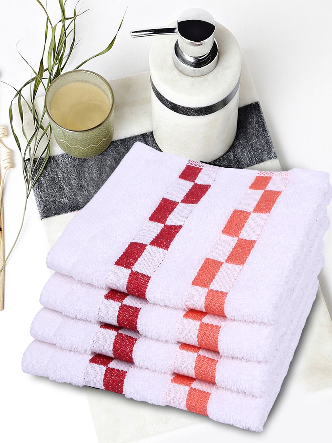 Sonoma 100% Cotton Face Towel in White Colour
