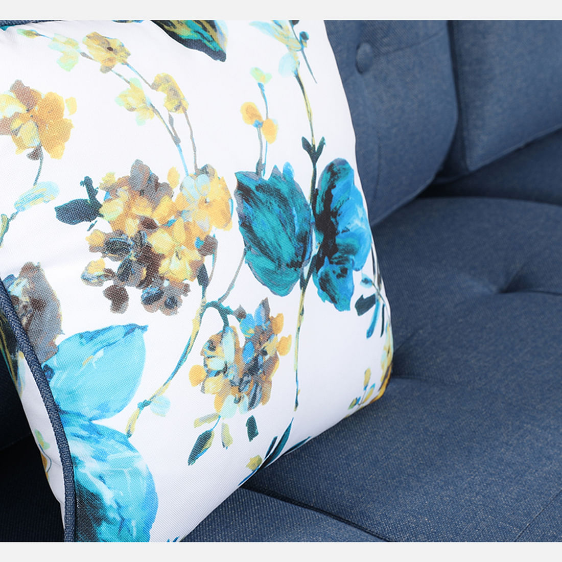 GARCIA Fabric Lounger in Blue Colour