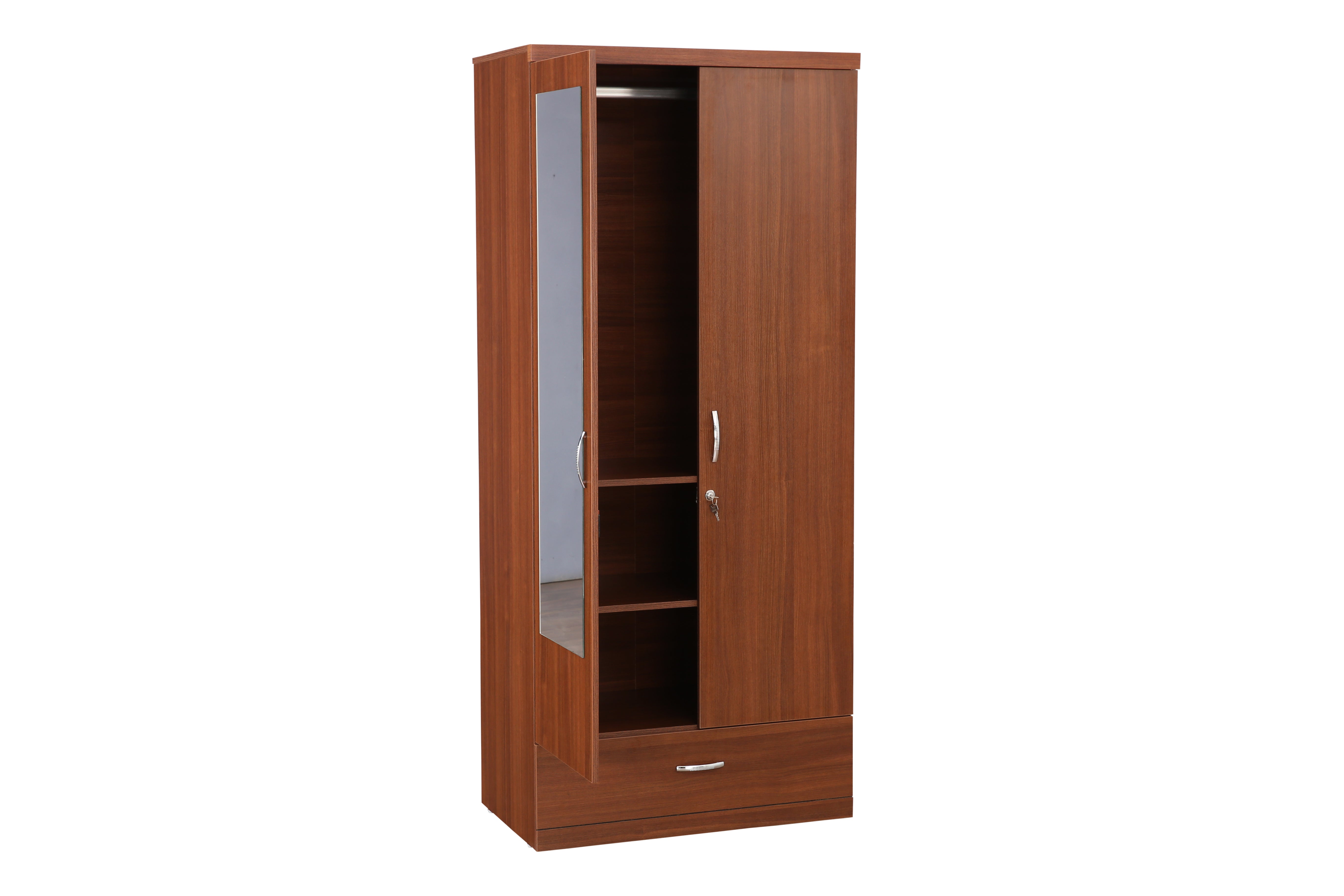 Ultima 2 door wardrobe in Walnut Colour
