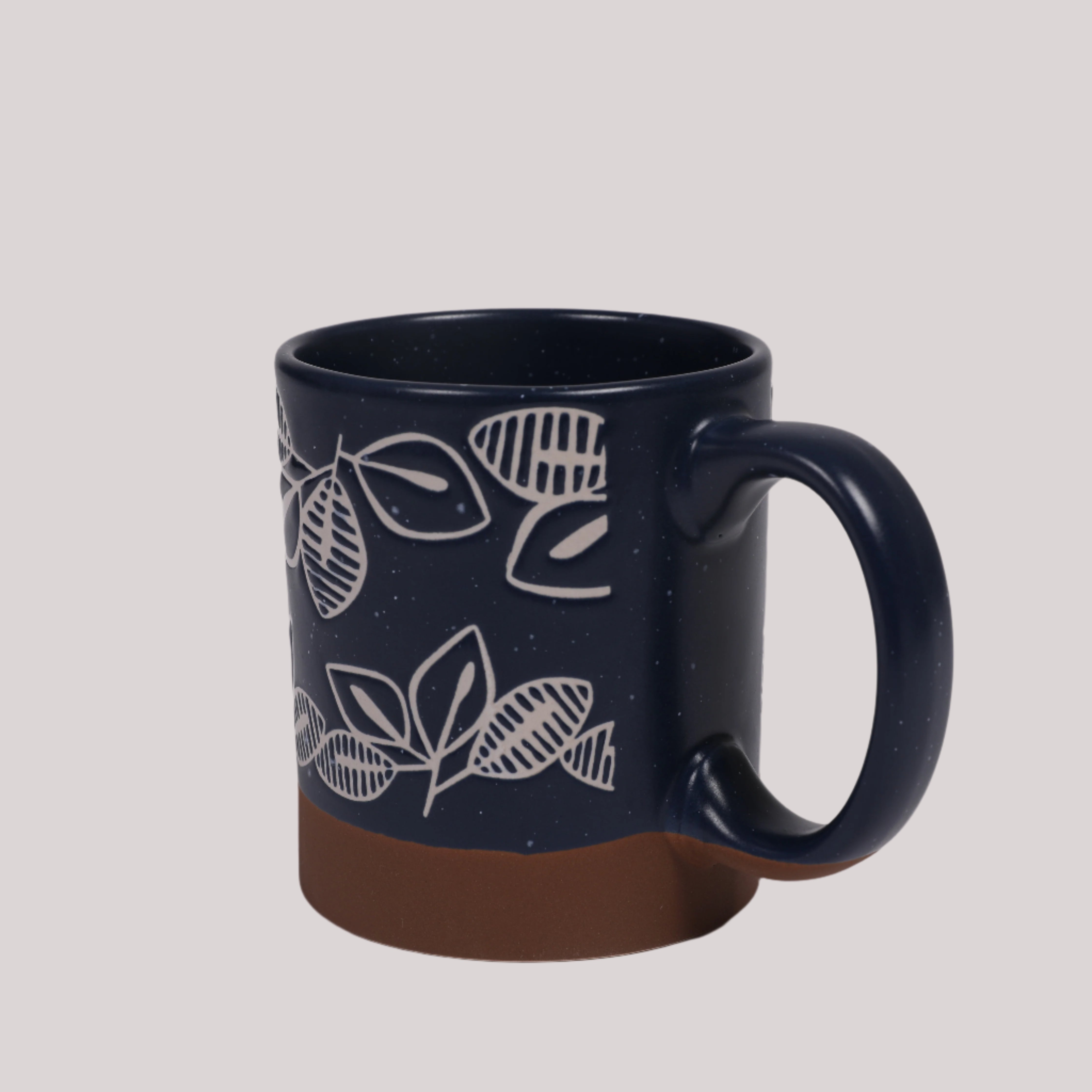 Living Essence Stoneware Mug Blue 280ml Set of 2Pcs