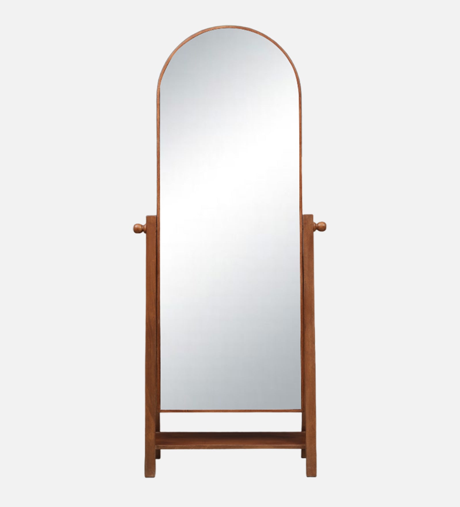 Freya  Standing Mirror in Walnut Colour