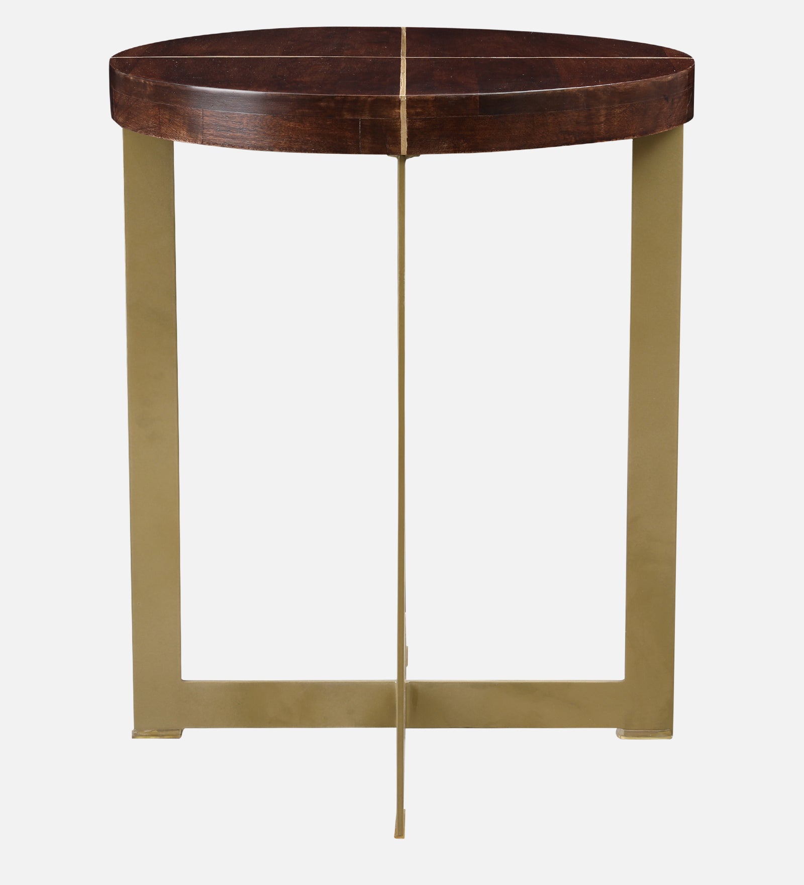 Augustin Solid Wood Side Table in Walnut Colour