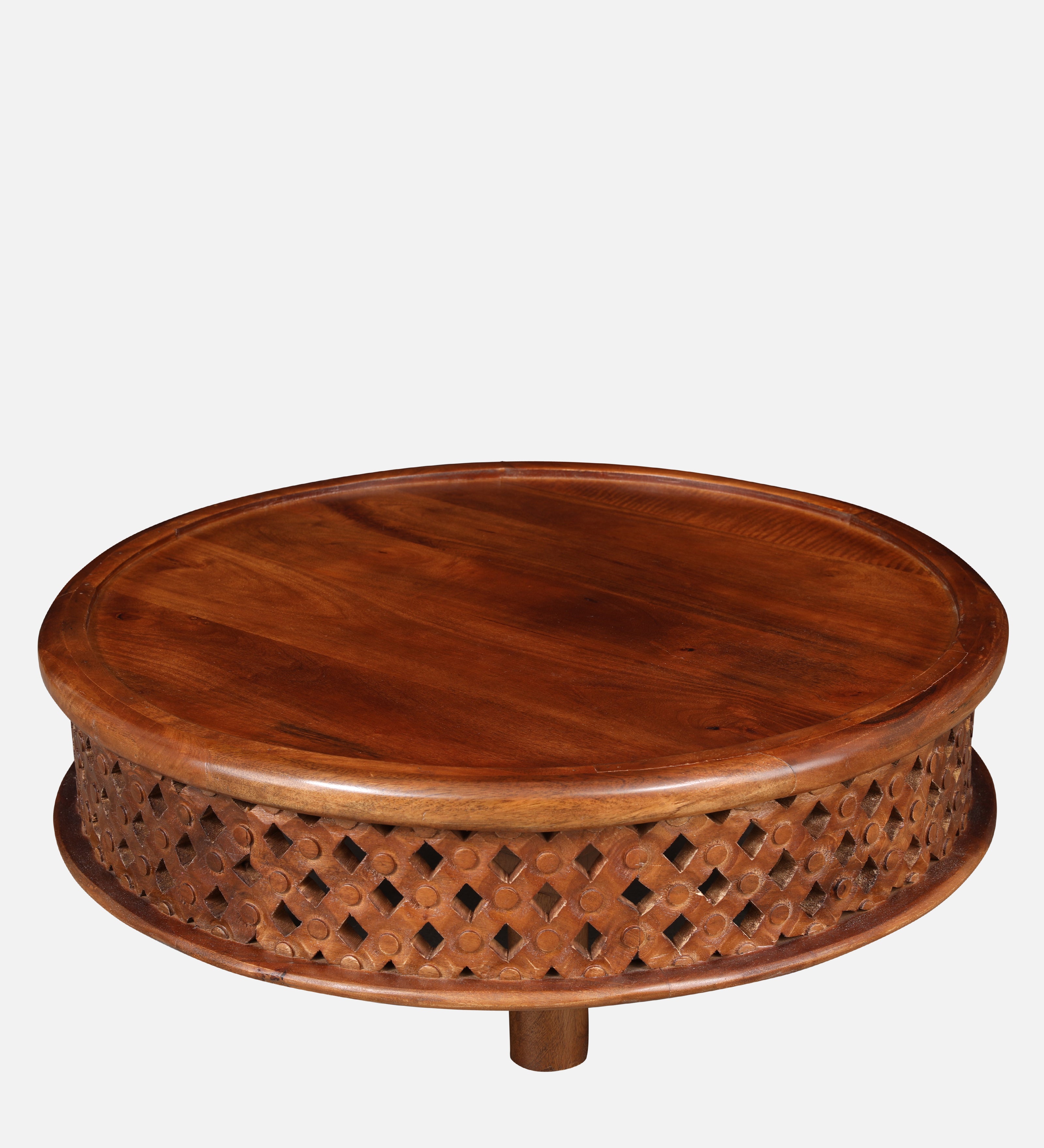 Sirohi Solidwood Center Table in Walnut Colour