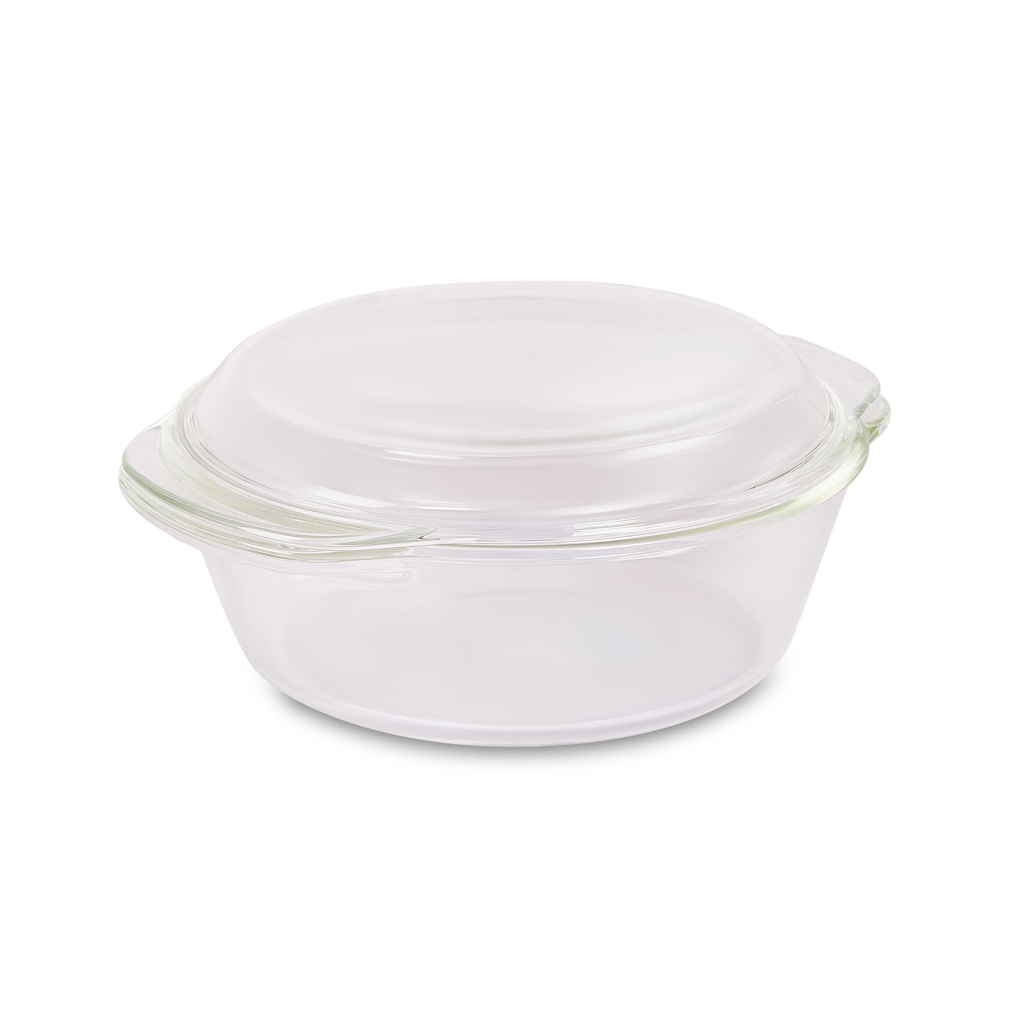 Fiesta Borosilicate Glass Casserole Set of 4 in Clear Colour