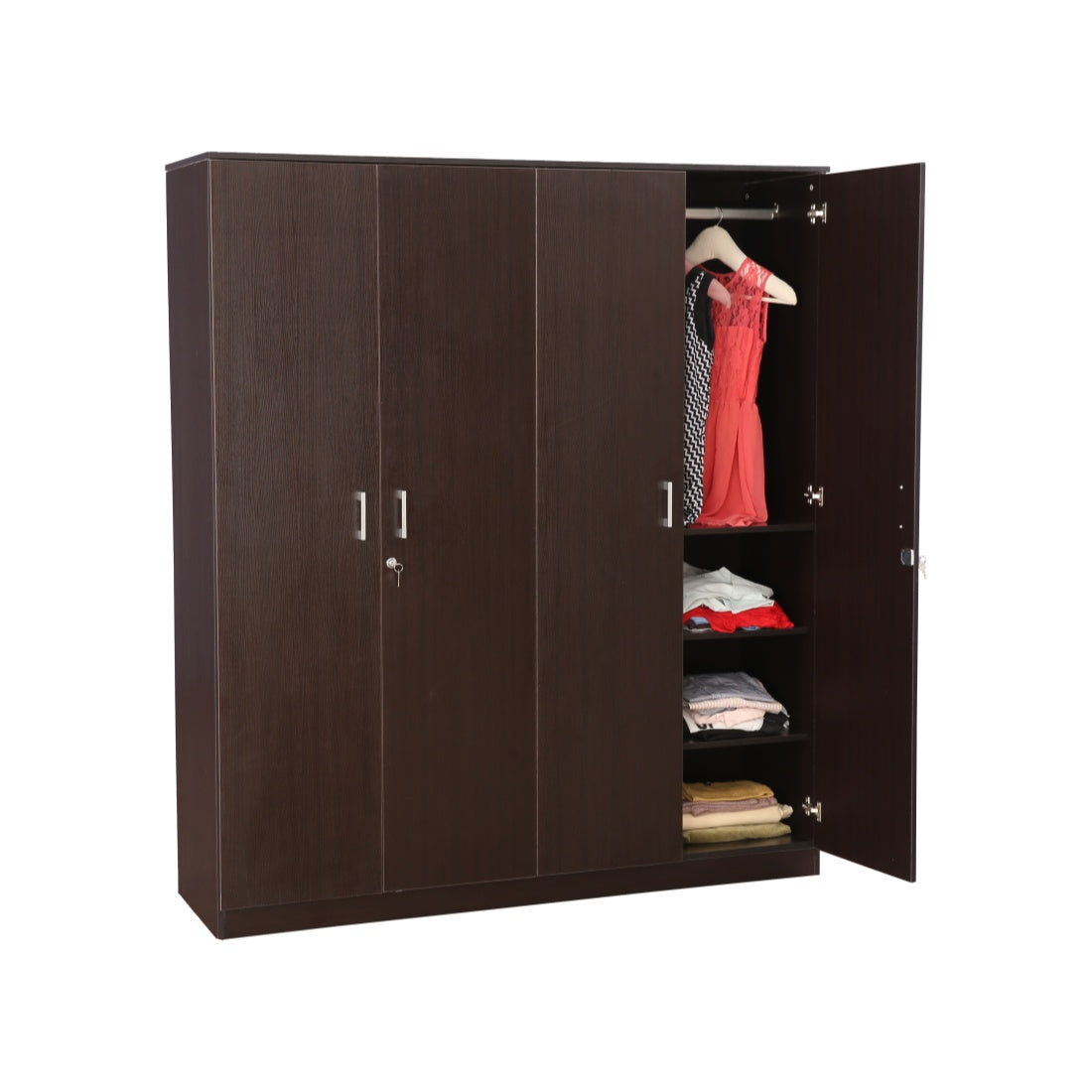 Prime 4 door wardrobe in Wenge Colour