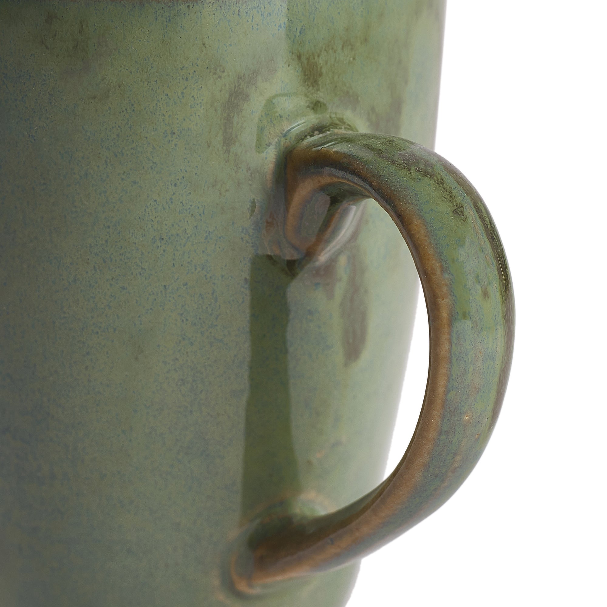 Hygge Studio Pottery Stoneware Breakfast Mug & Bowl Set of 6 in Sage Green Colour by Living Essence