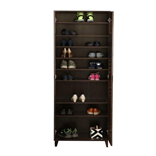 Palmira Engineered Wood Shoe Rack in Wenge Colour