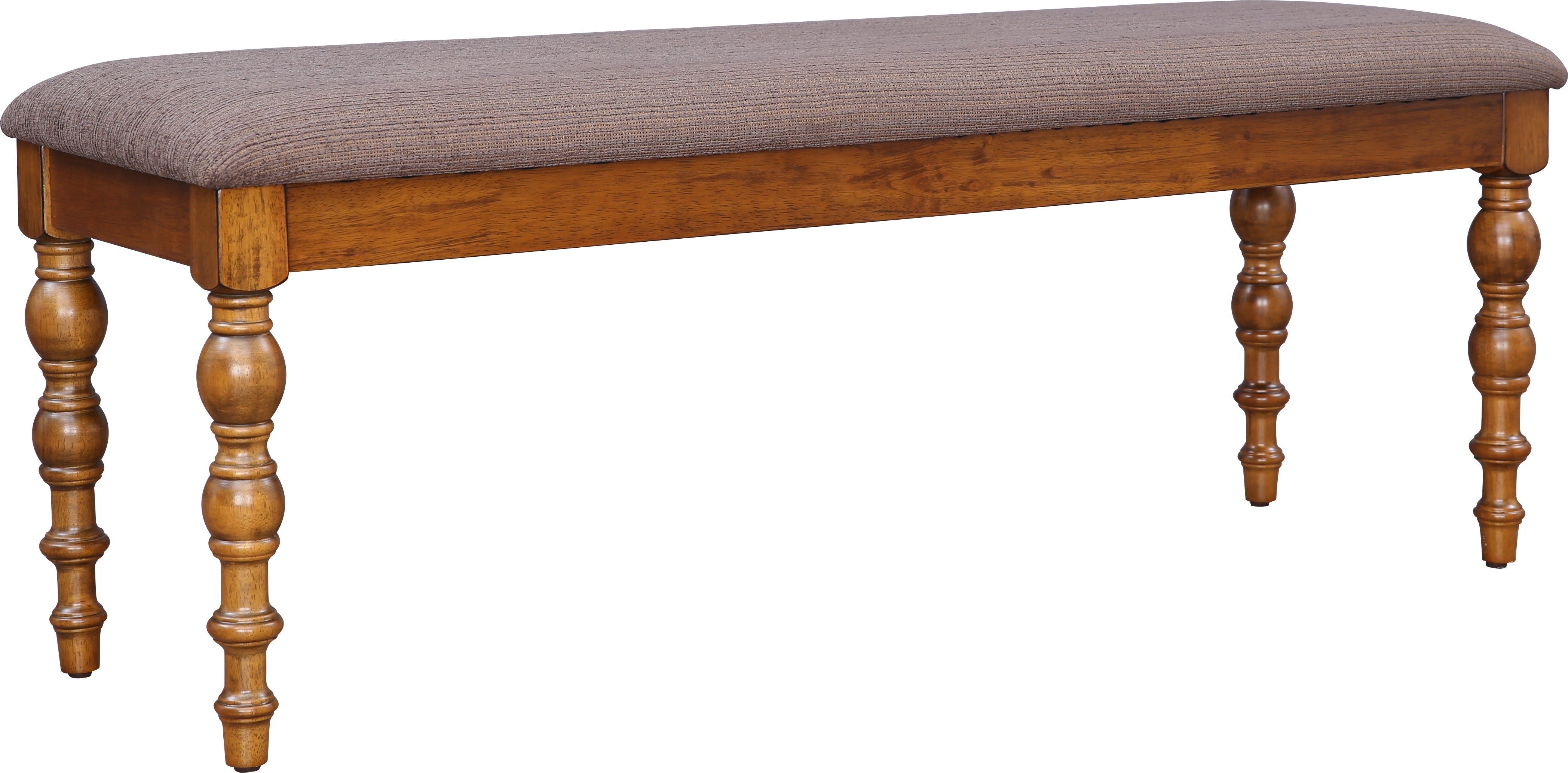 Tobago Solidwood Dining Bench for 6 Seater in Antique Walnut Colour