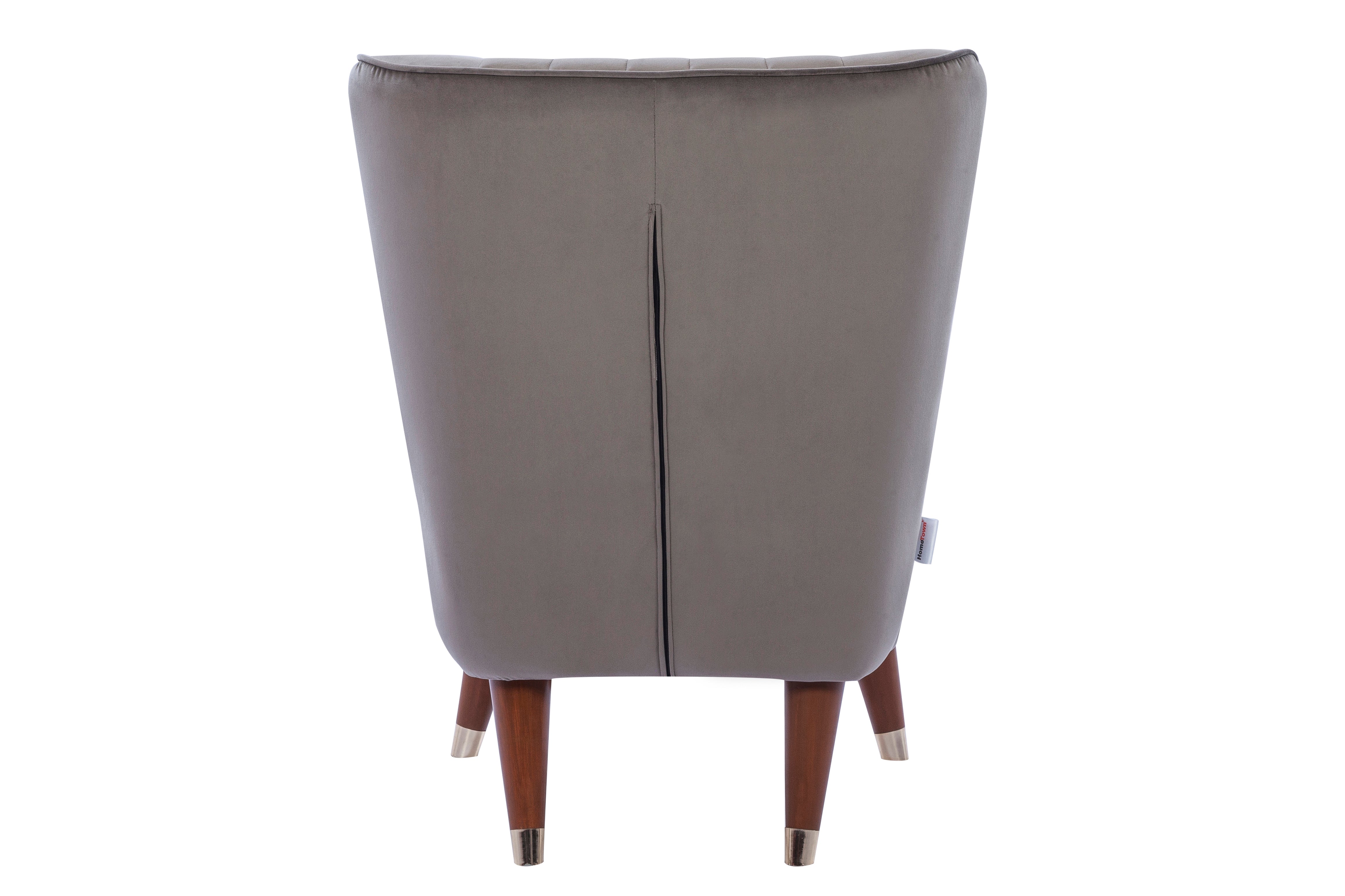 Jane Velvet Accent Chair in Dark Grey Colour