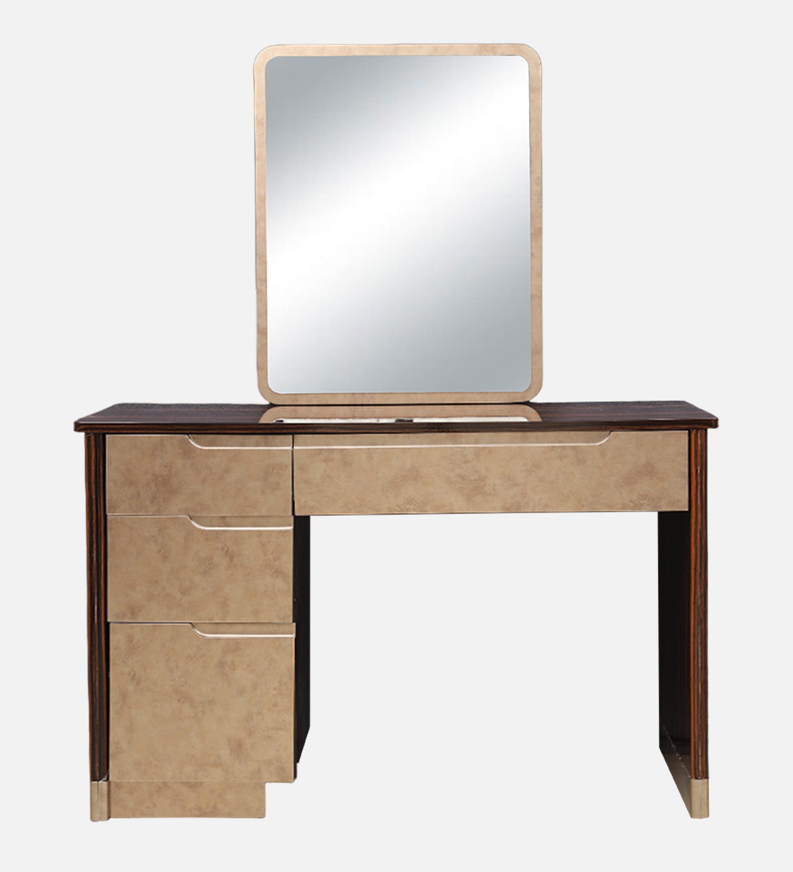 Arabella Dresser With Mirror in Matt Gold Colour