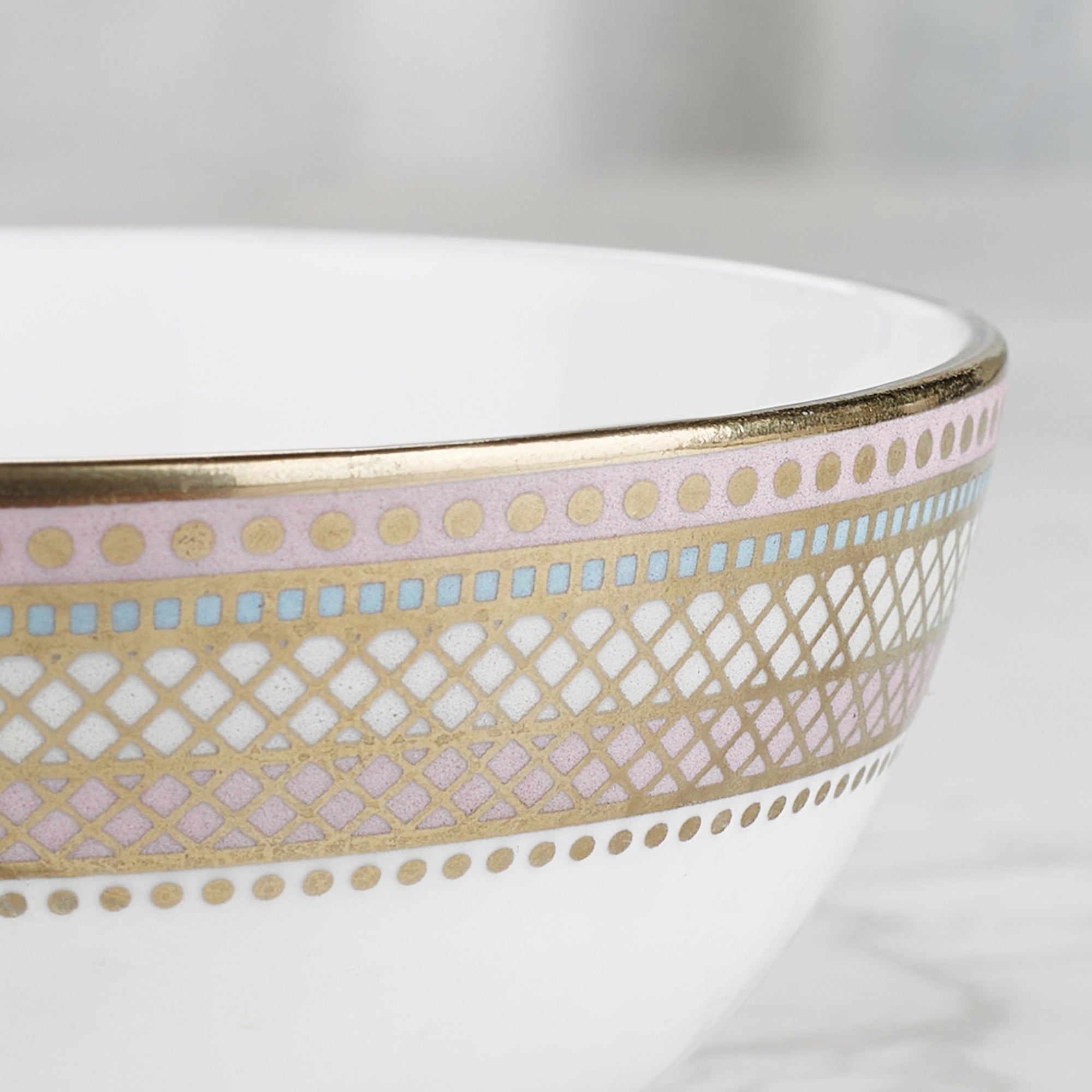 Amour Charlotte Bone China Veg Bowl 10 Cm in White Colour