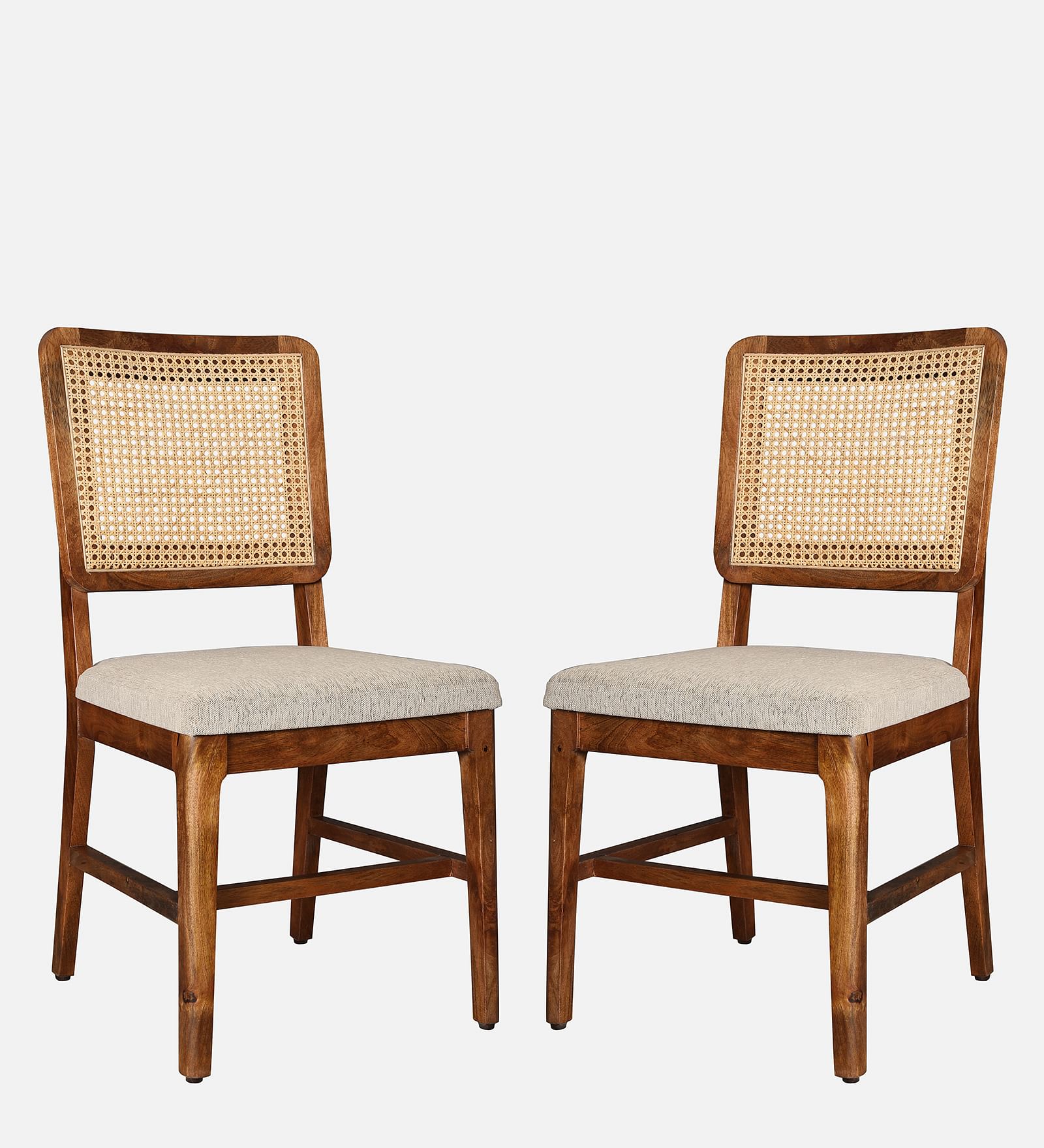Siam Marble Top Six Seater Dining Set in Walnut Colour
