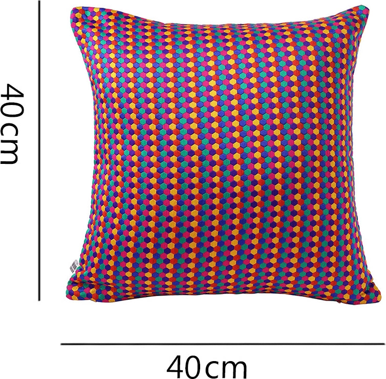 Julian Polyester Coushion Cover 40Cm X 40 Cm in Blush Colour