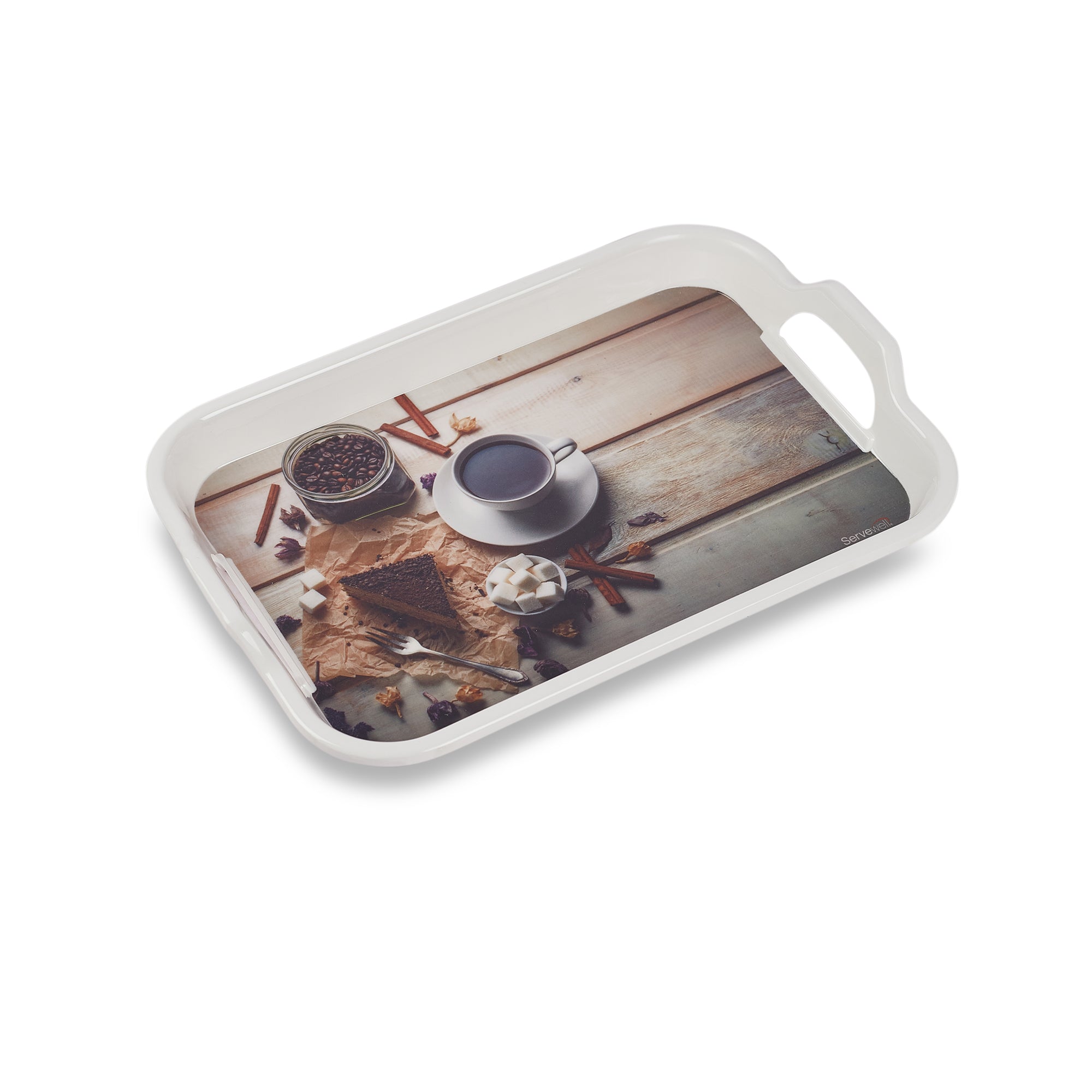Handy Melamine Tray Set of 3 in Multi Colour