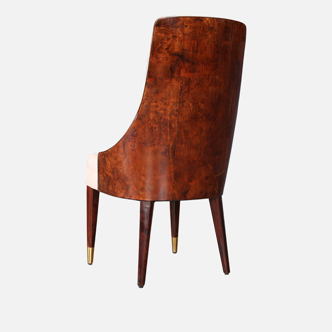 Delphine Dining Chair Set of 2 in Walnut Colour