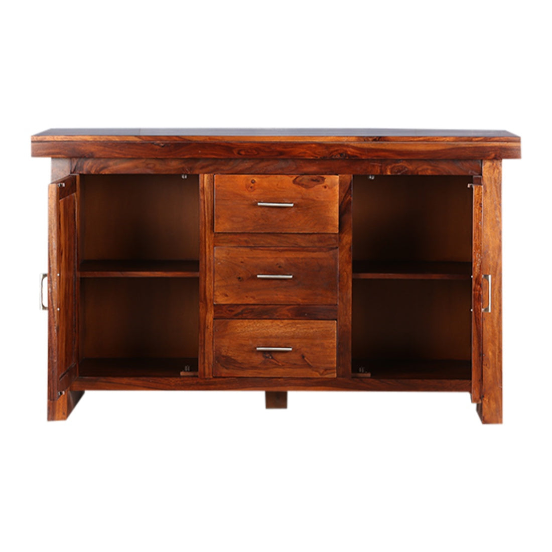 Austin Sheesham Wood(Rosewood) Storage Sideboard in Honey Colour