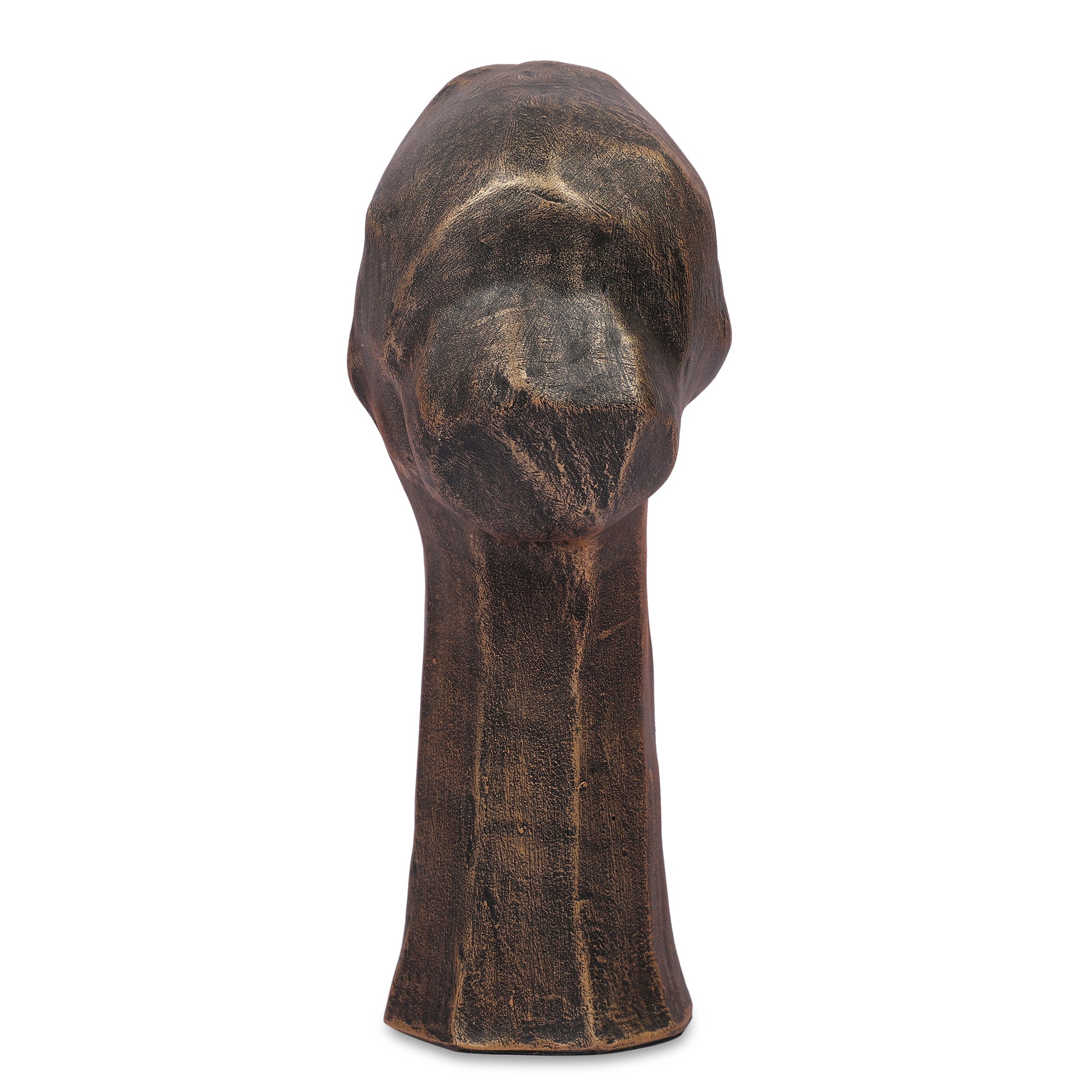 Stella Antique Finish Polyresin Female Abstract Facial Table D&eacute;cor