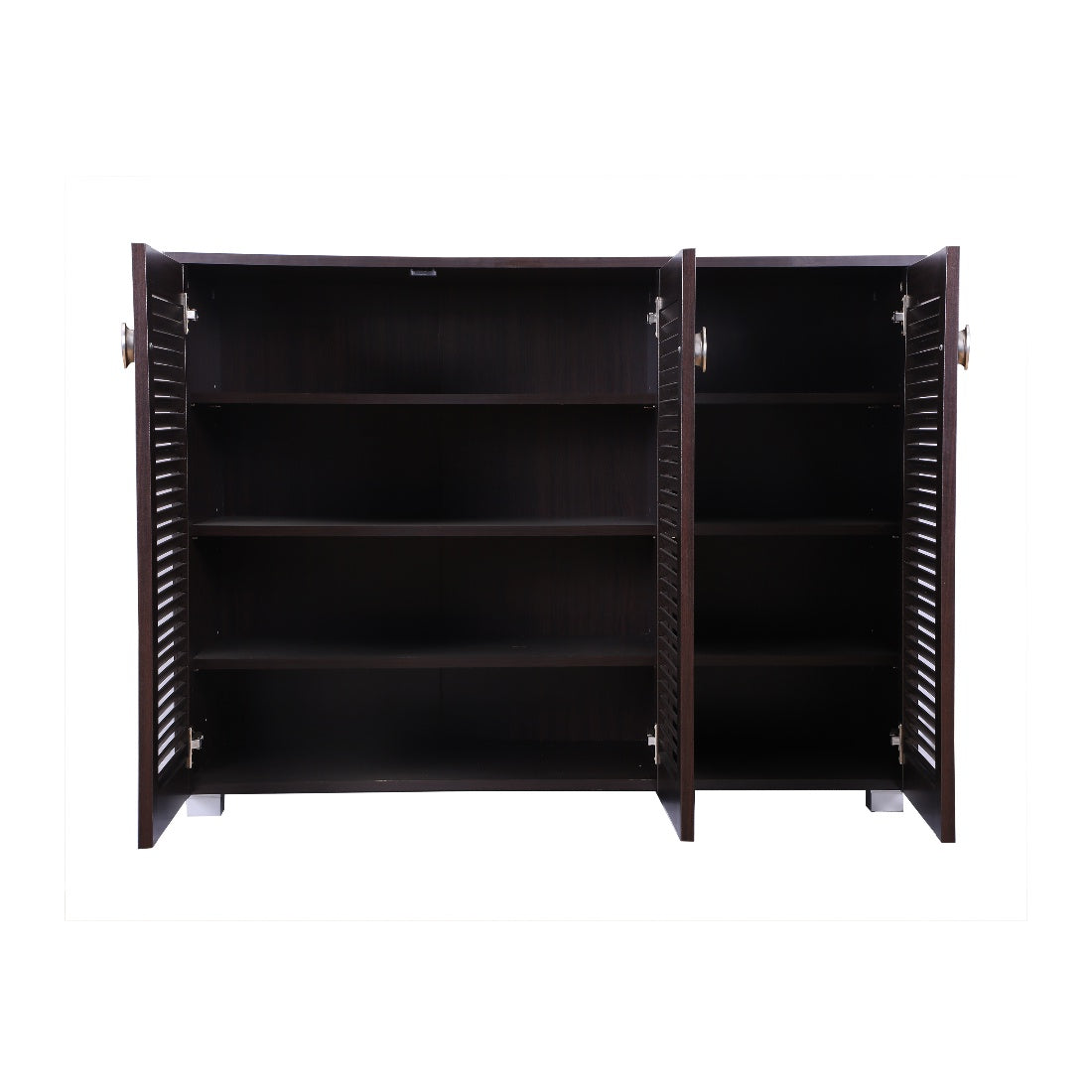 Frisco Engineered Wood 3 door Shoe Rack in Wenge Colour