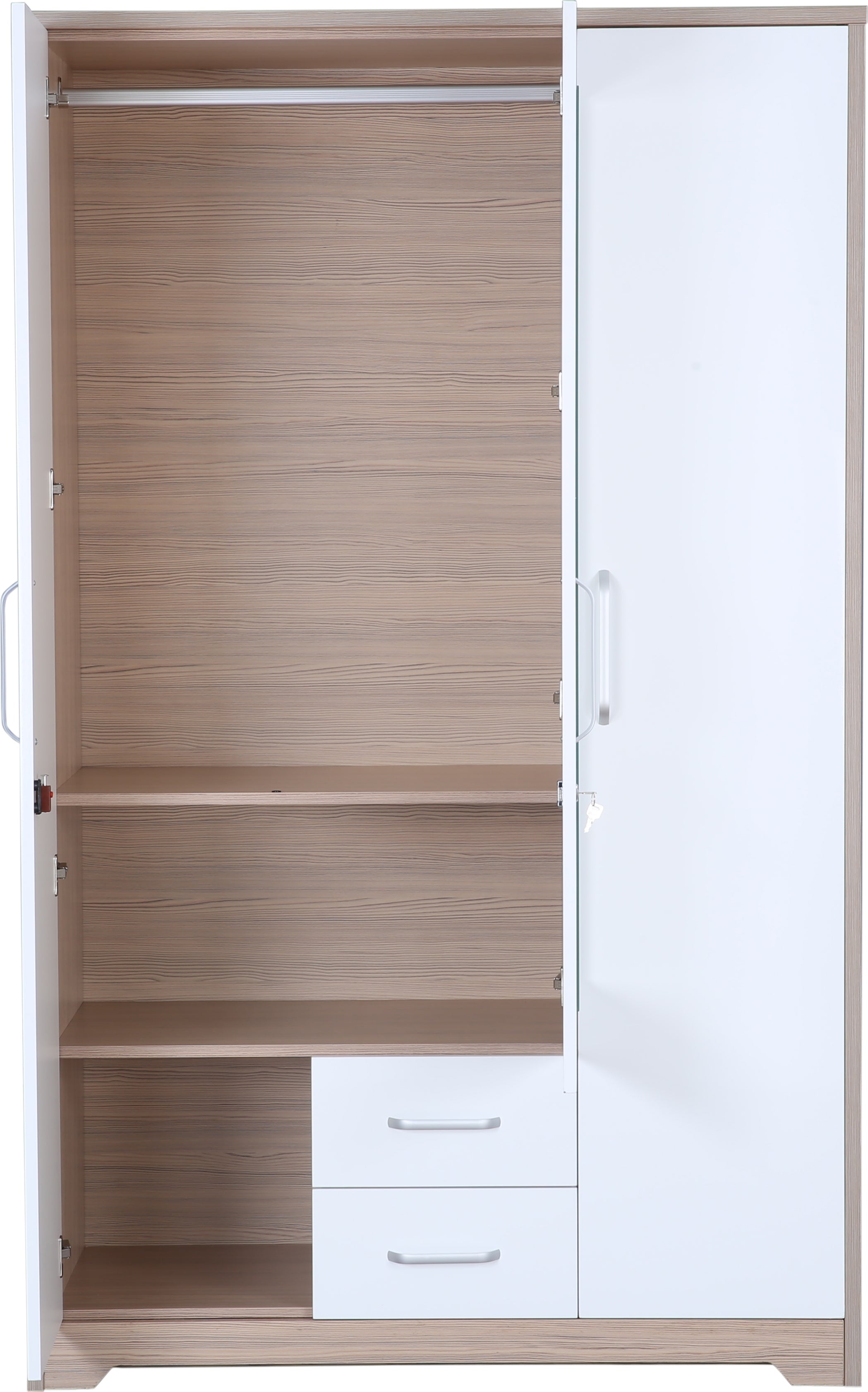Ambra Three door Wardrobe in Oak Colour