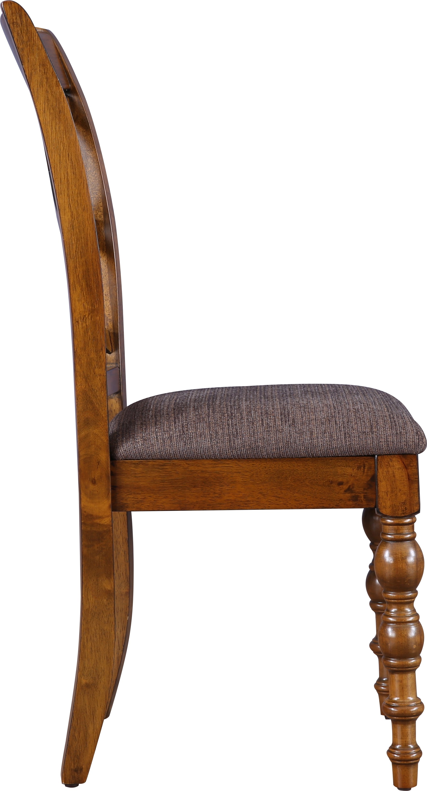 Tobago Solidwood Dining Chair Set of 2 in Antique Walnut Colour
