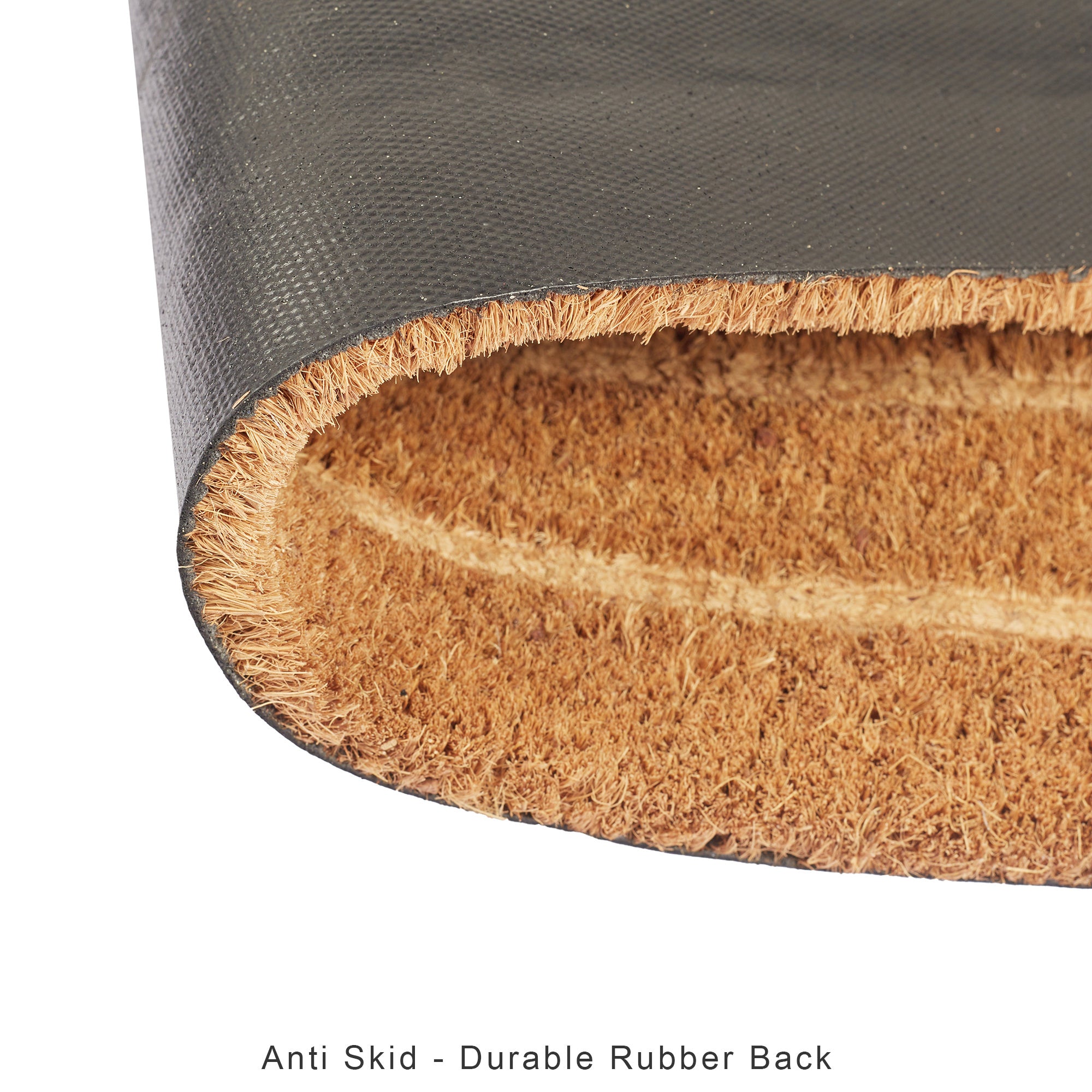 Natura  Home Embossed Coir Doormat 45x75 CM in Natural Colour